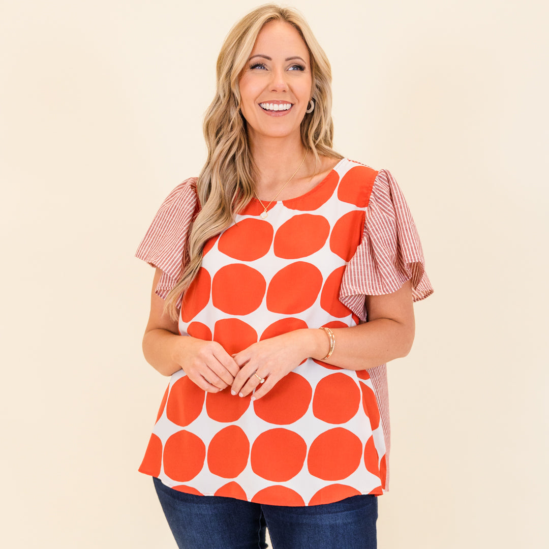 Groovy Pop Top, Red