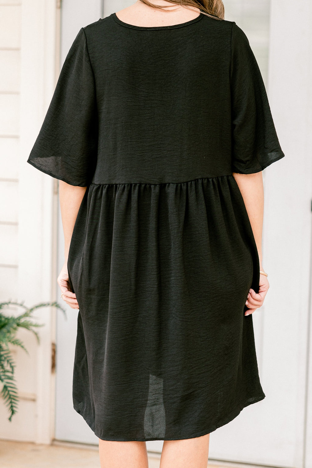 Growing With Time Dress, Black