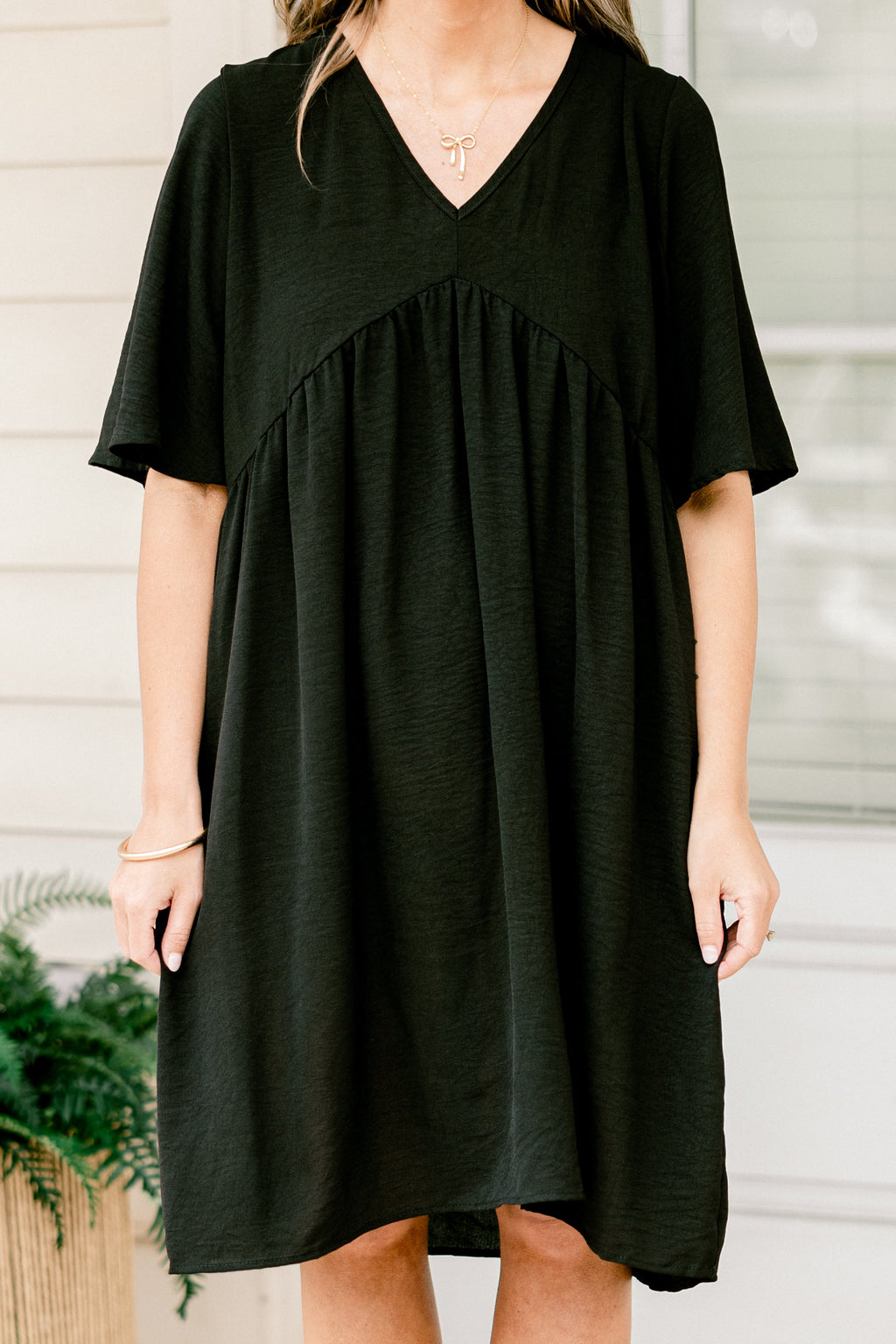 Growing With Time Dress, Black
