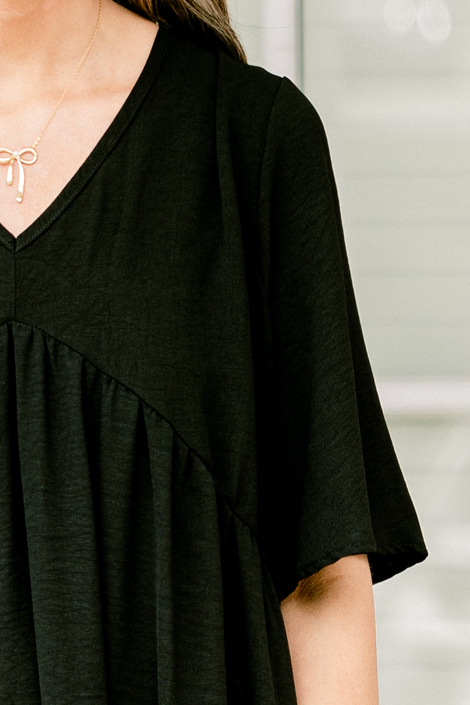 Growing With Time Dress, Black
