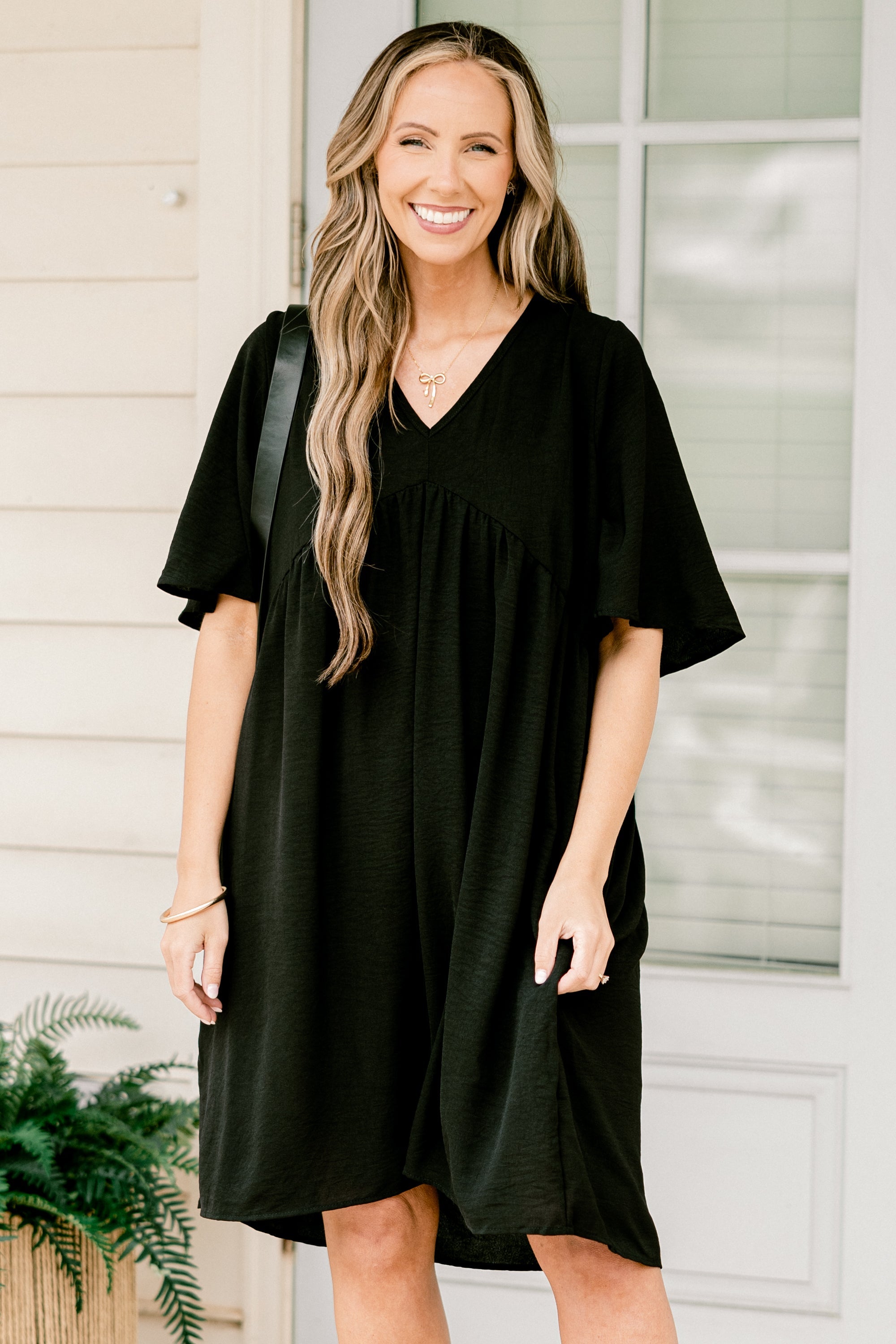 Growing With Time Dress, Black