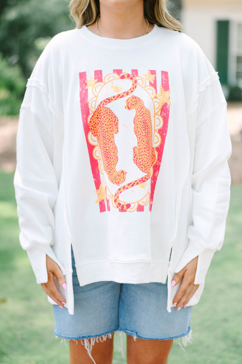 Grrl Power Comfy Crew, Ivory