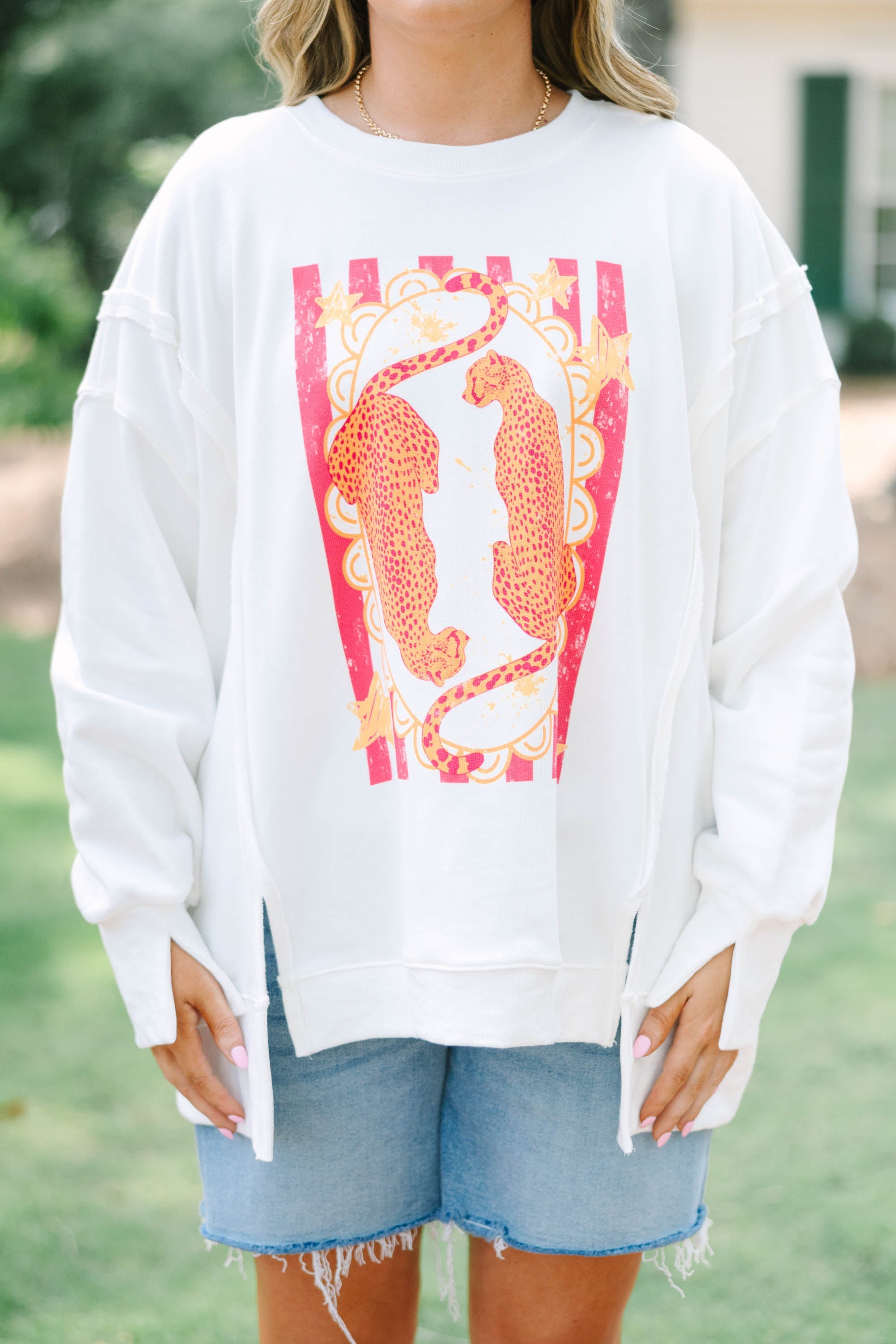 Grrl Power Comfy Crew, Ivory