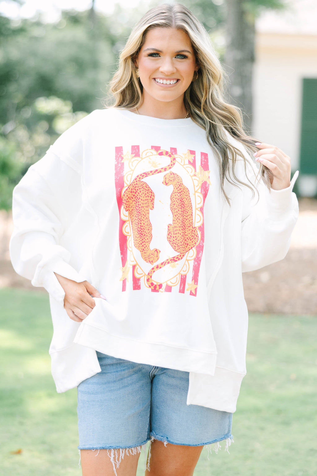 Grrl Power Comfy Crew, Ivory