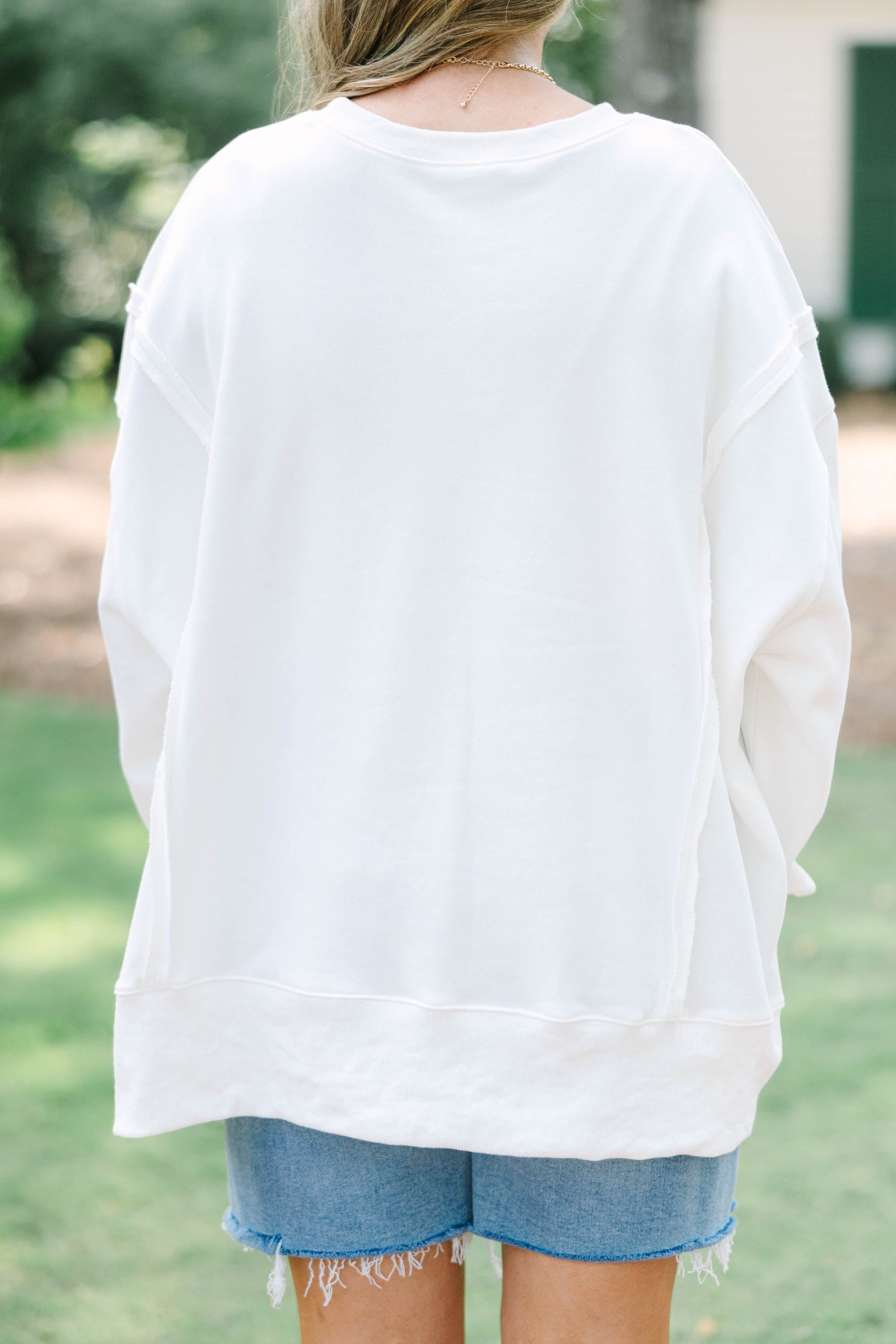 Grrl Power Comfy Crew, Ivory