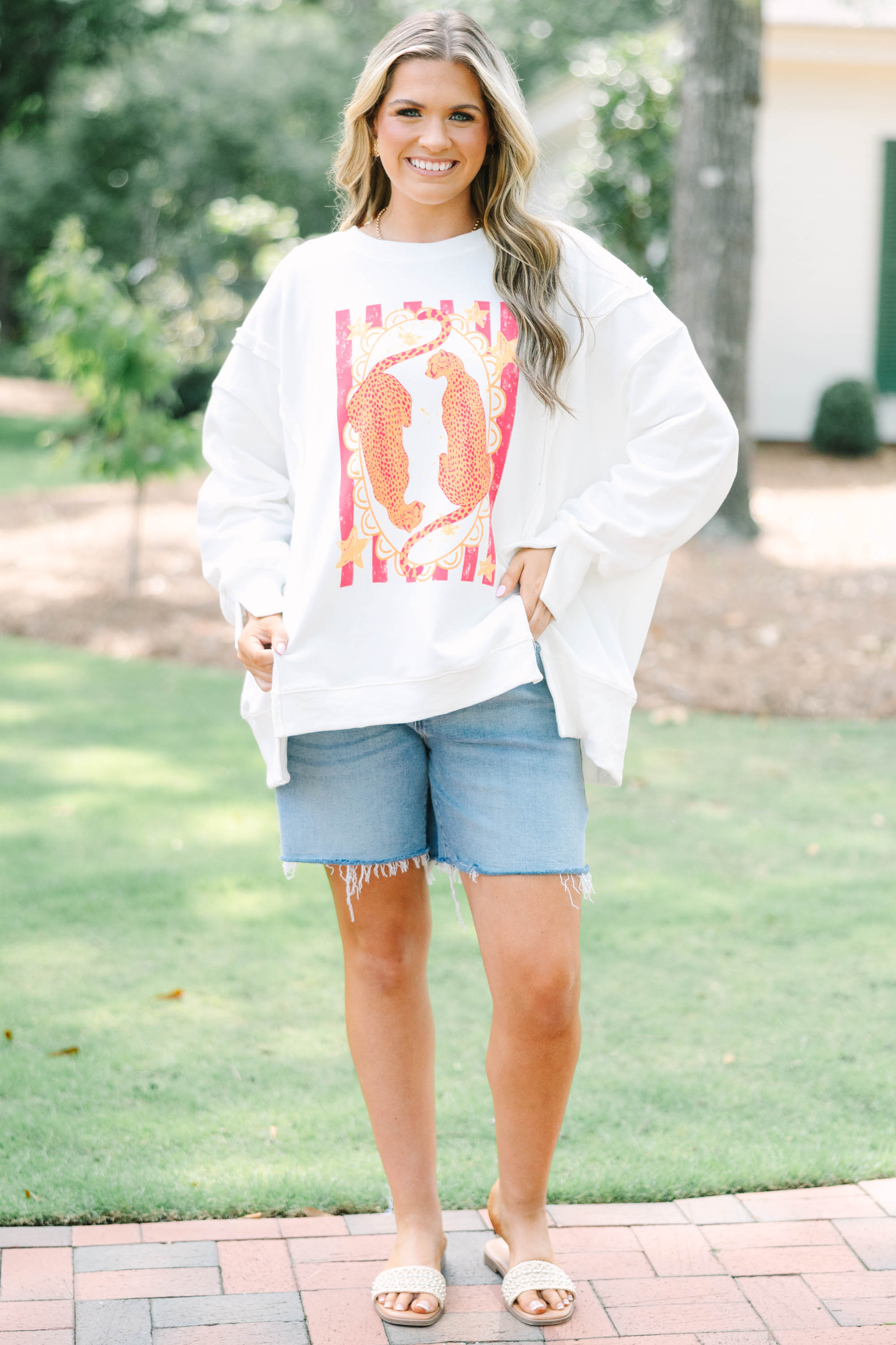 Grrl Power Comfy Crew, Ivory