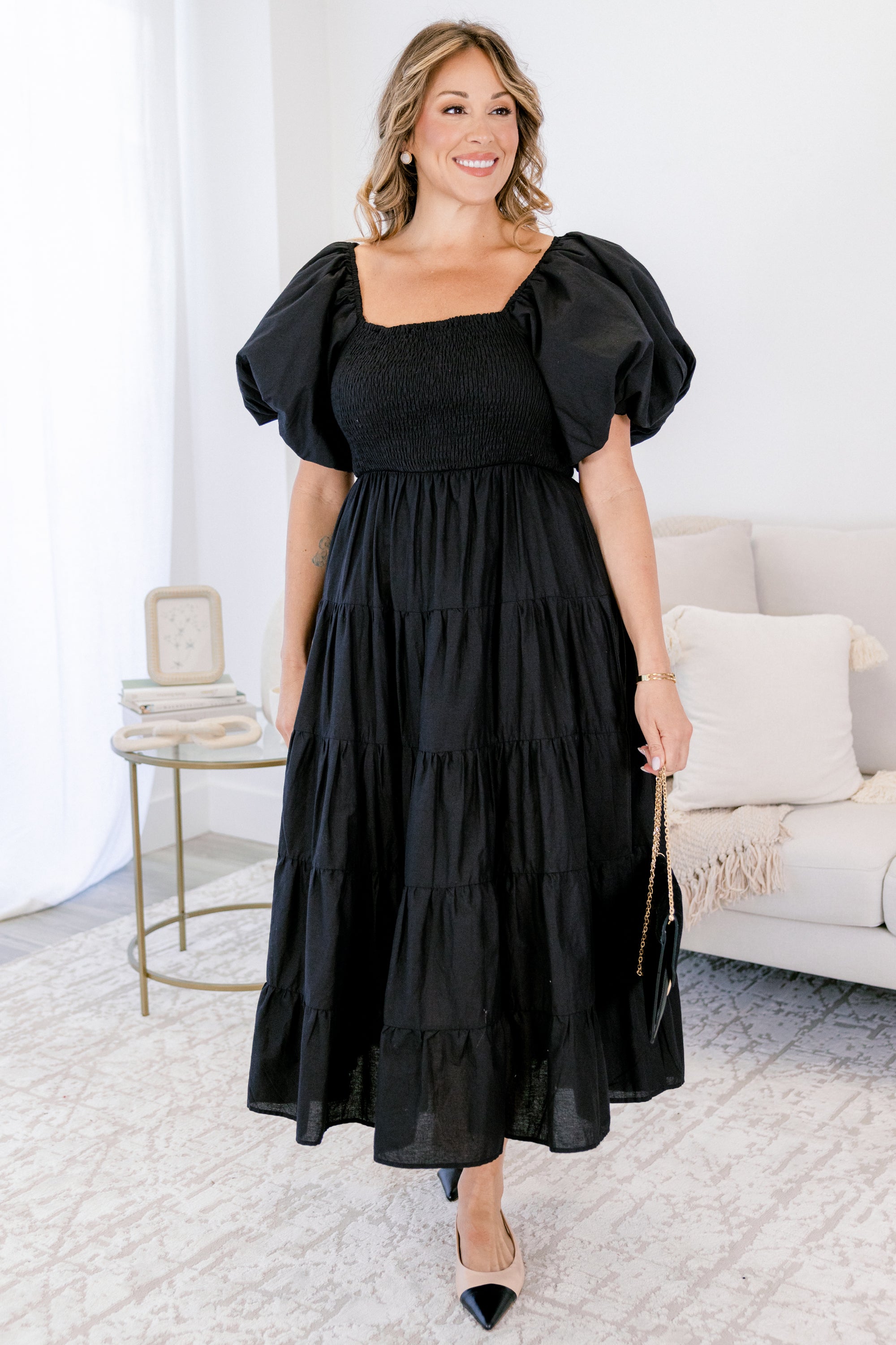 Half Past Sunset Dress, Black