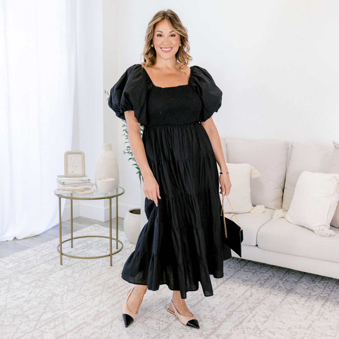 Half Past Sunset Dress, Black