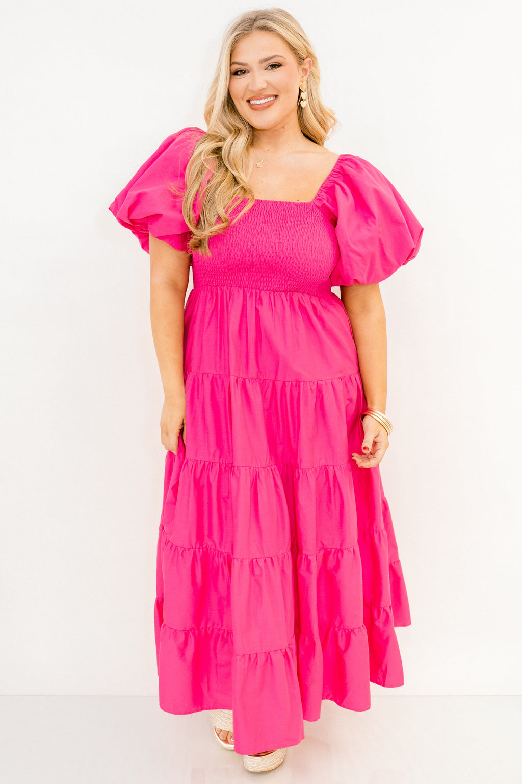 Half Past Sunset Dress, Fuchsia