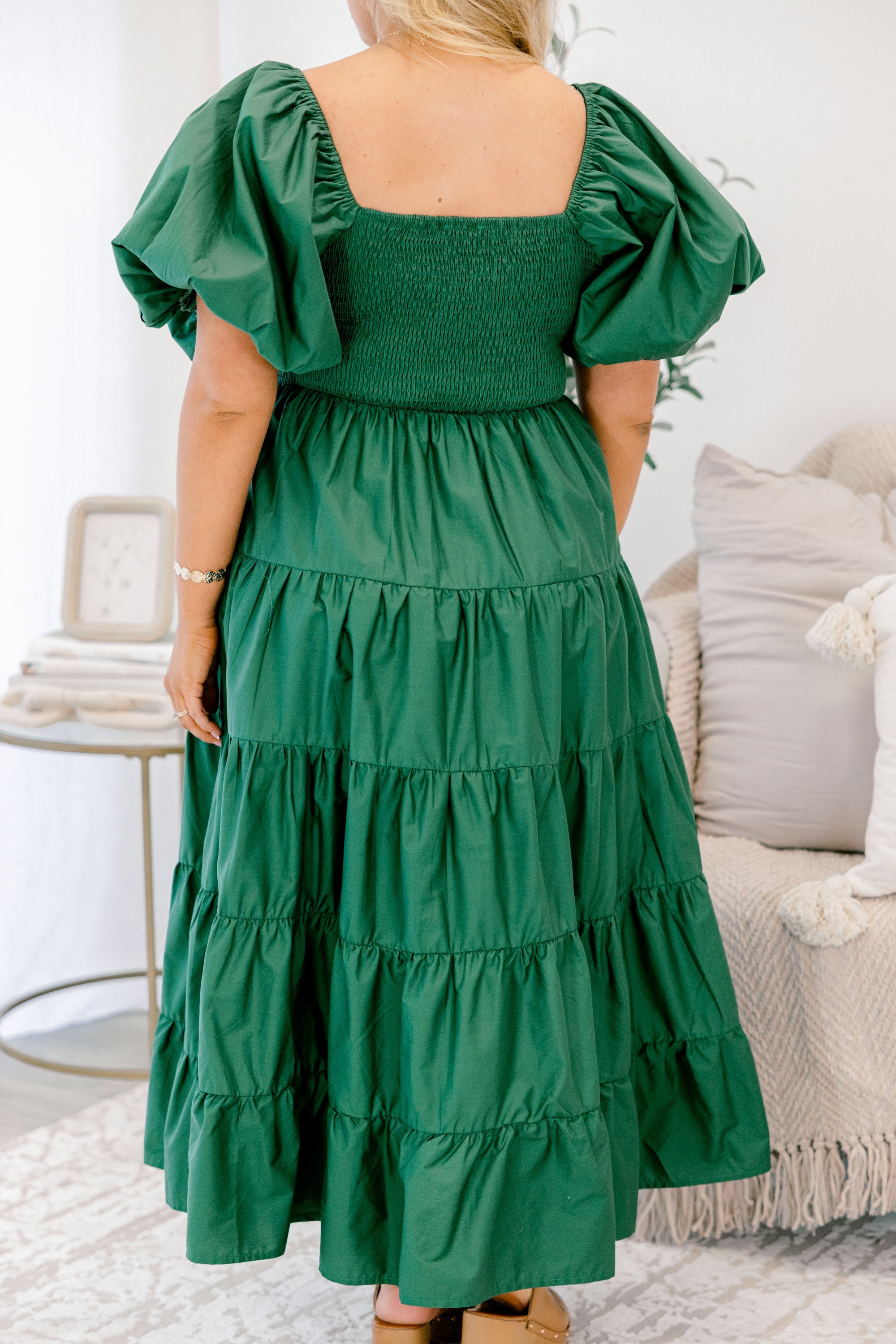 Half Past Sunset Dress, Hunter Green