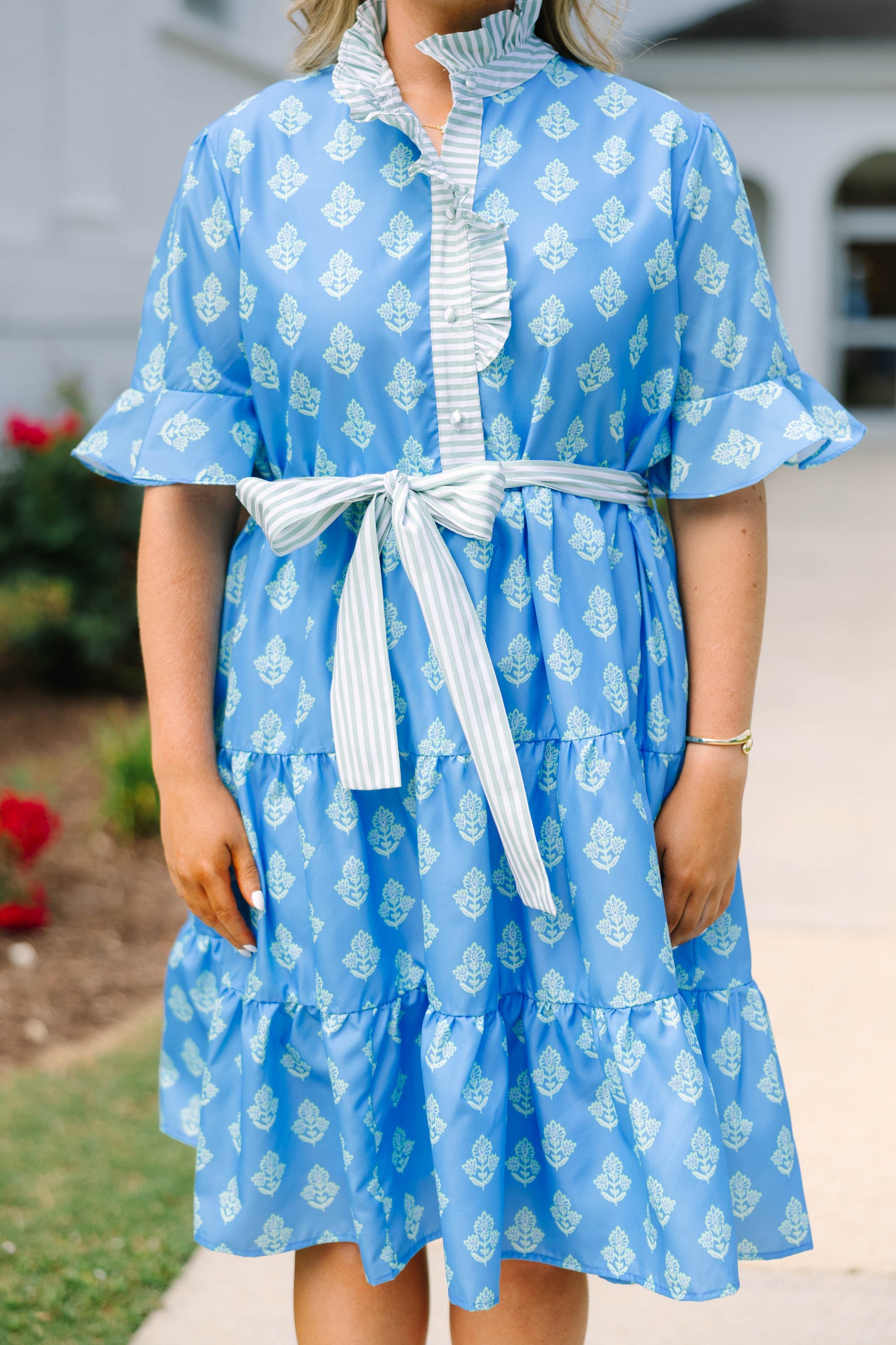 Half Truths Dress, Blue
