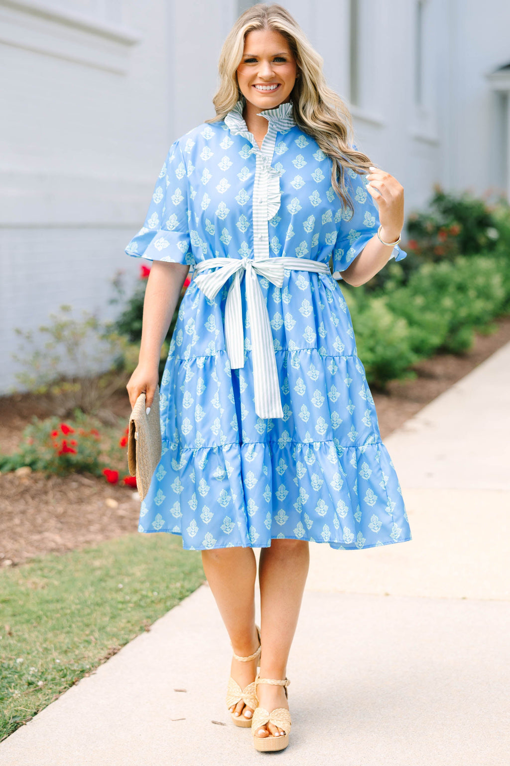 Half Truths Dress, Blue