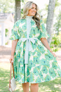 Half Truths Dress, Green