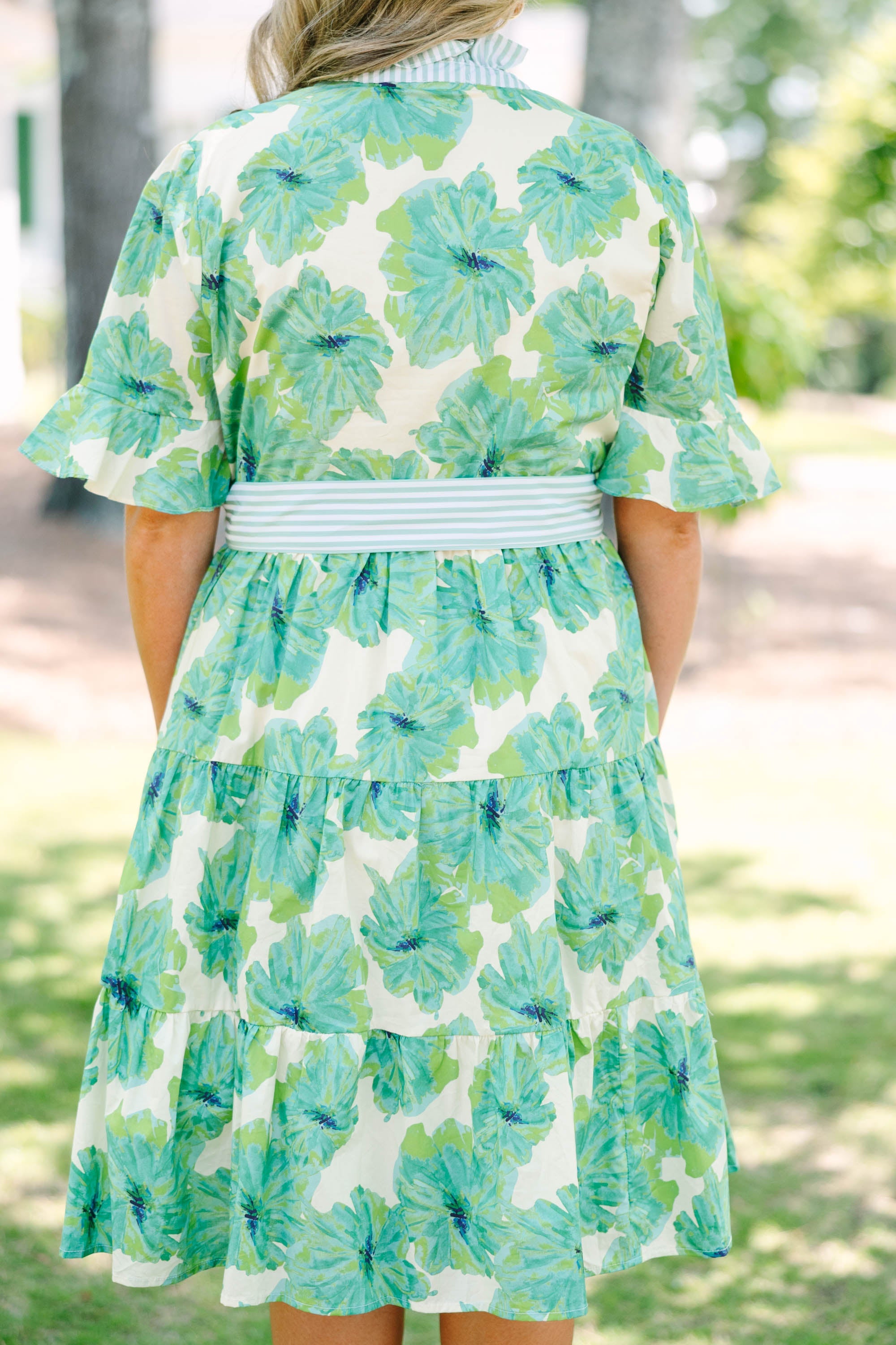 Half Truths Dress, Green