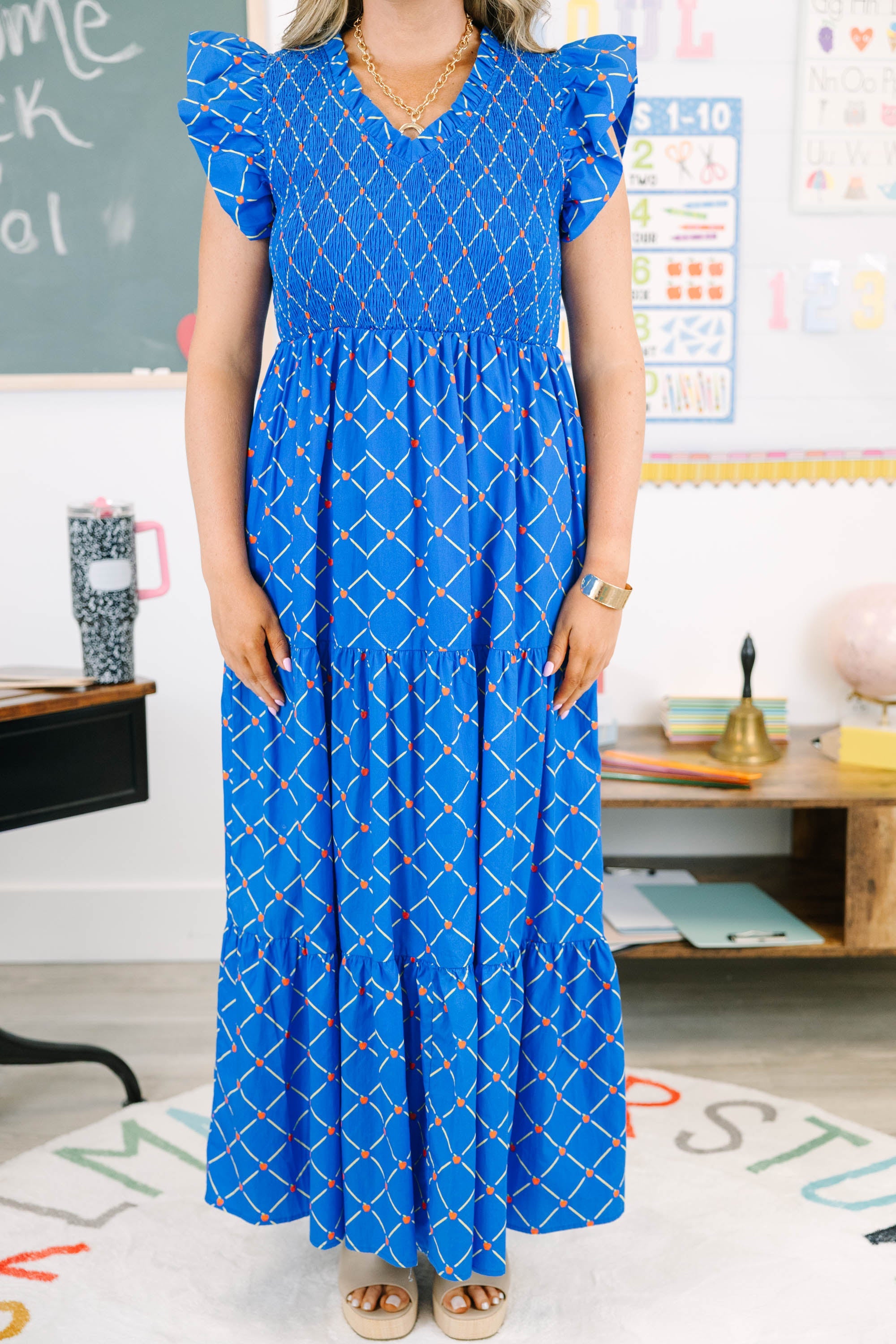 Hall Pass Dress, Blue