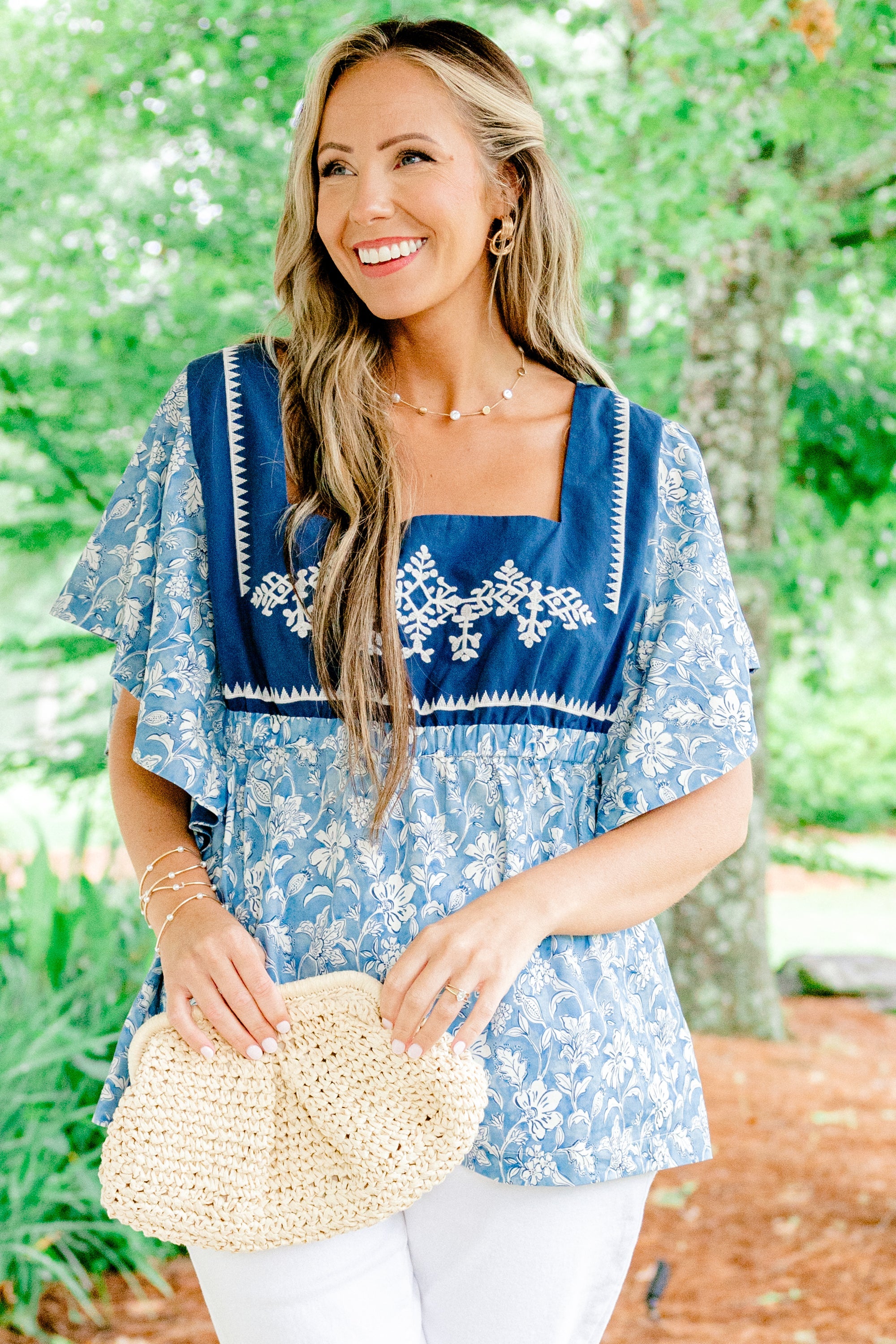 Halo Of Love Top, Blue