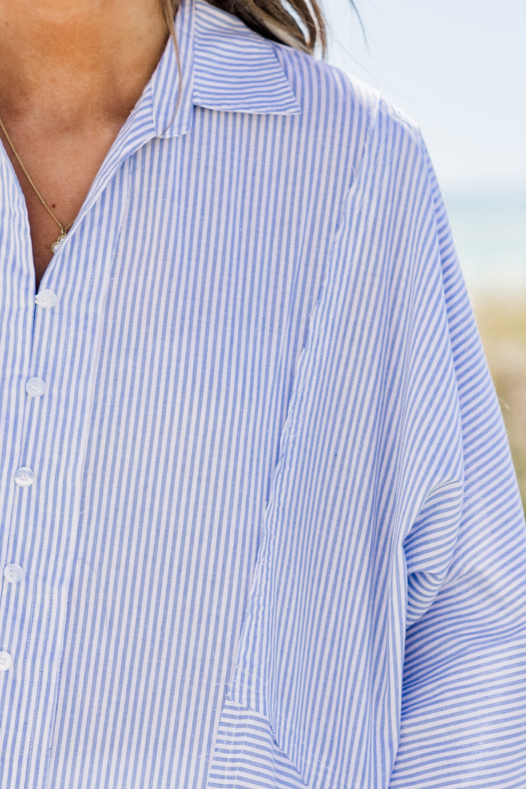 Hamptons Summer Top, Blue