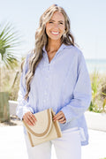 Hamptons Summer Top, Blue