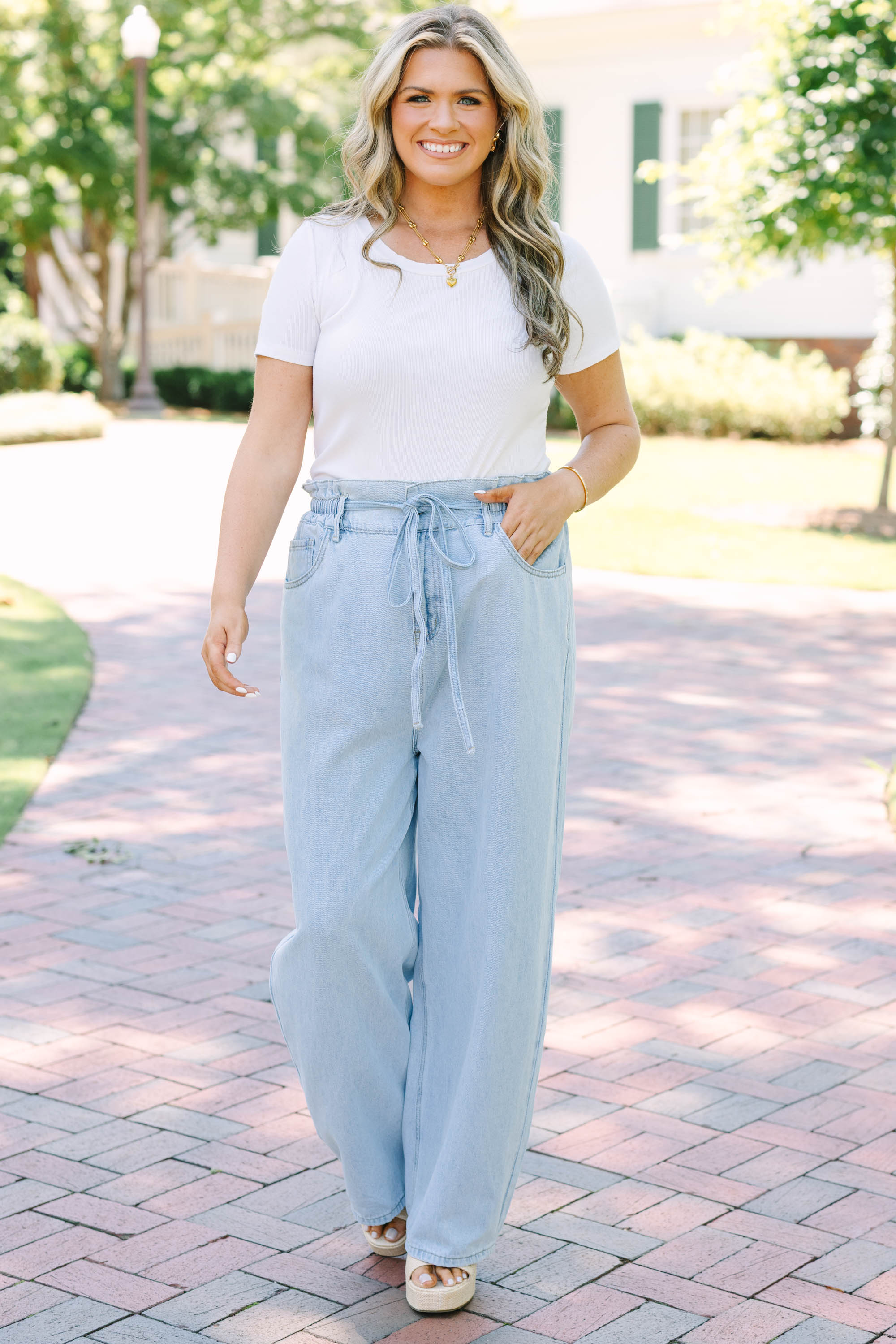 Hand It To You Jeans, Light Wash