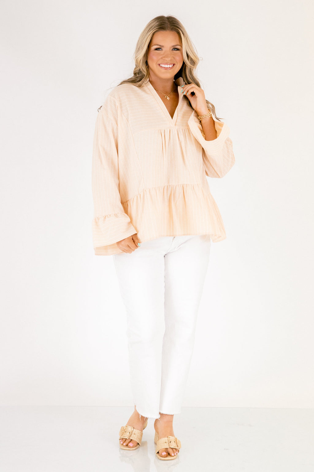 Handled It Top, Tan