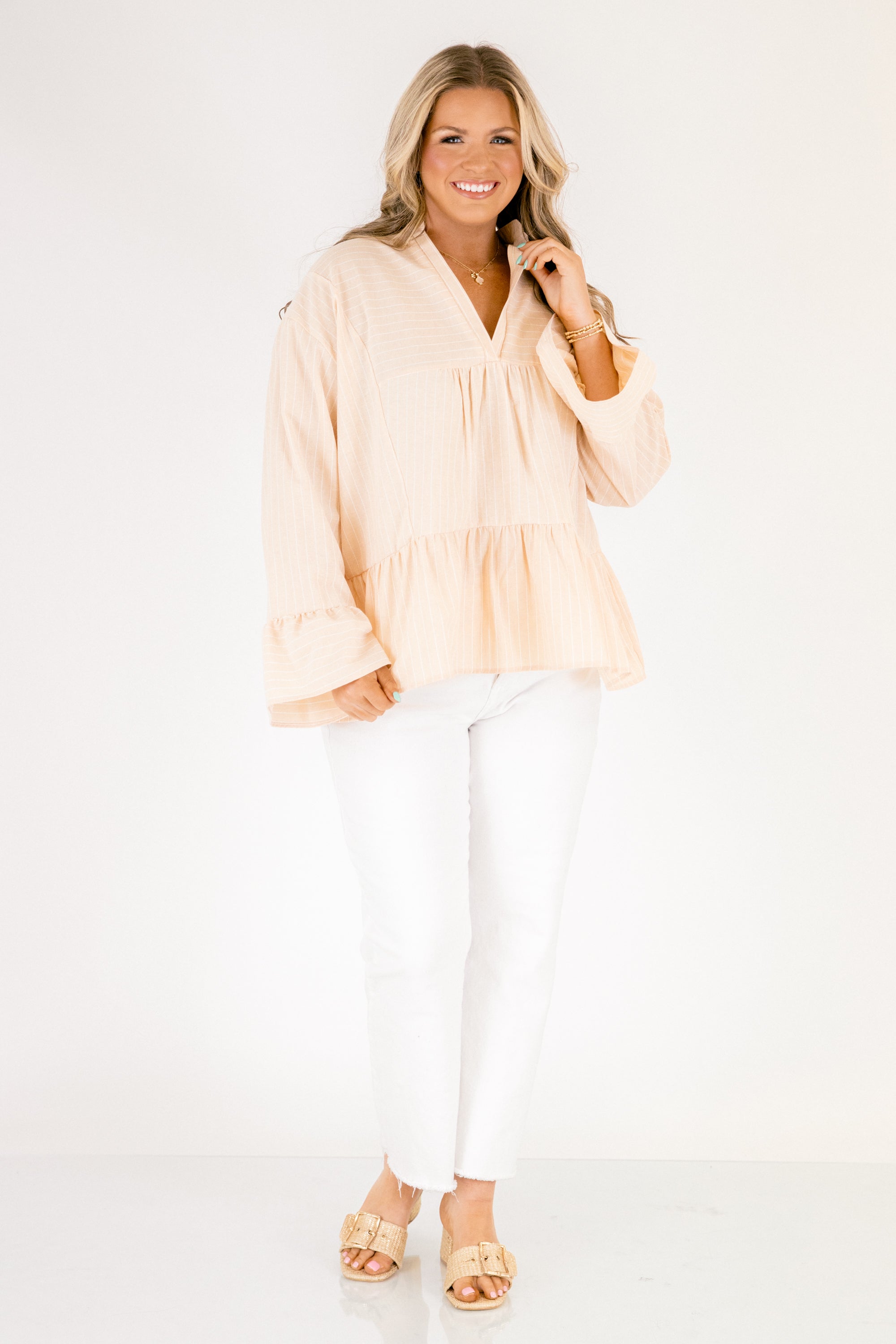 Handled It Top, Tan