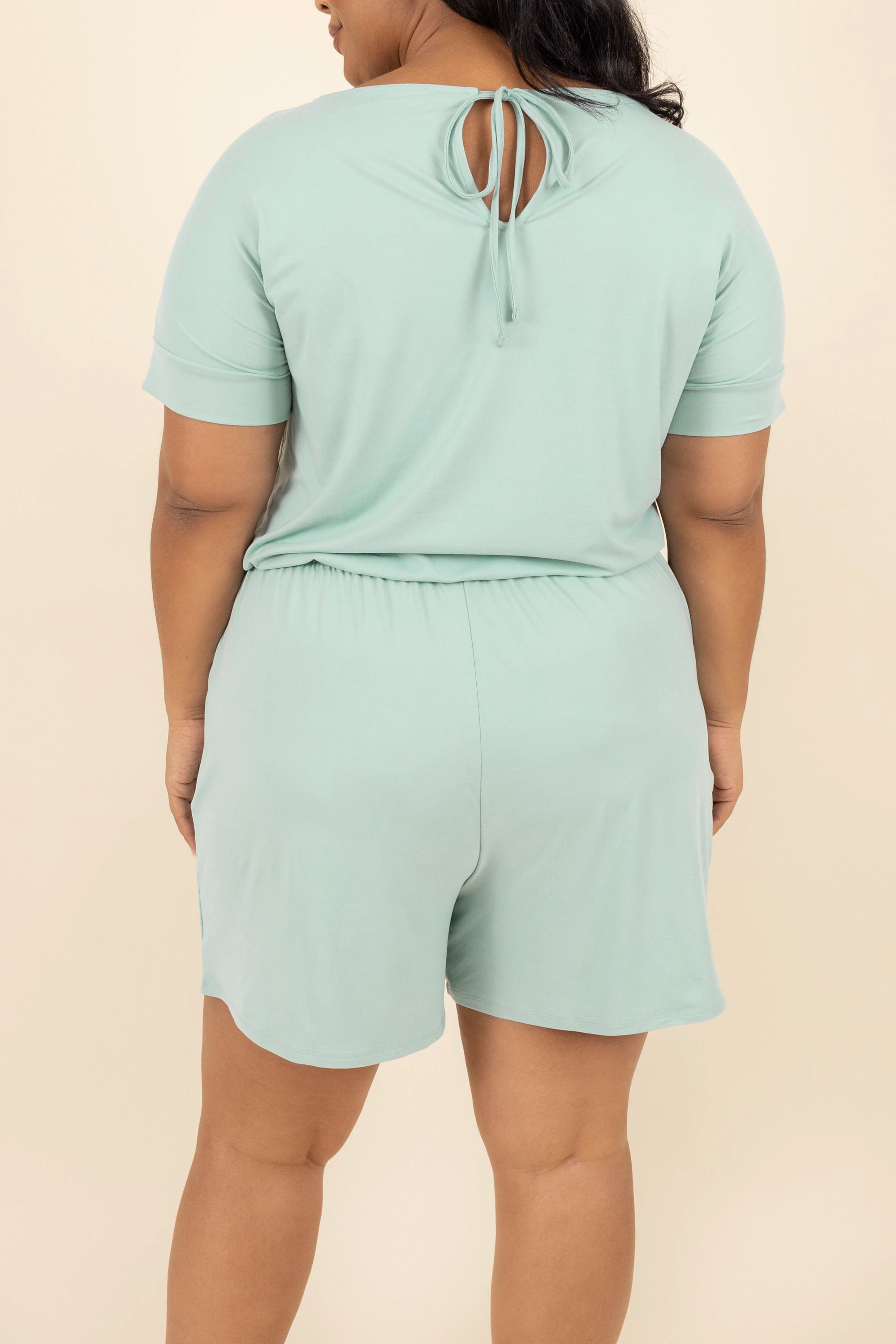 Happiness Blooms Romper, Light Green