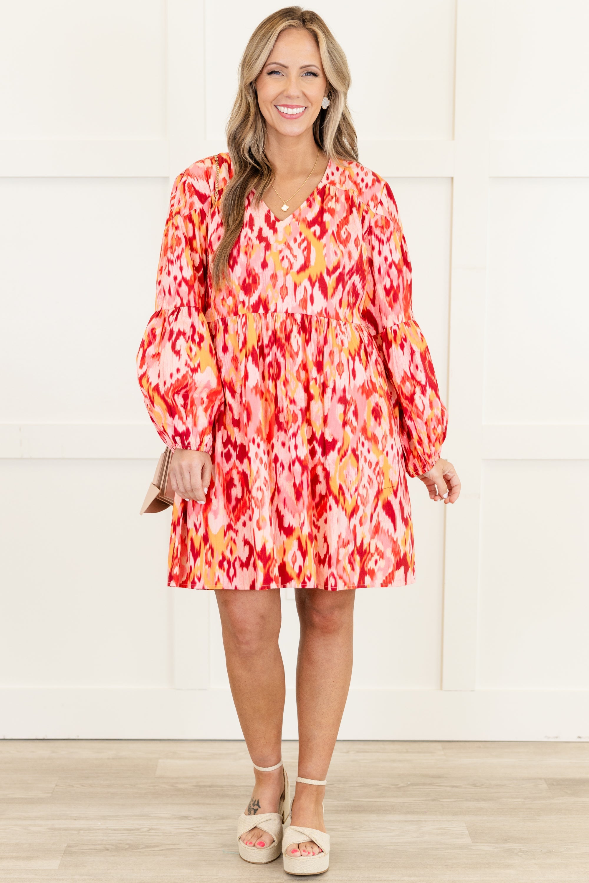 Happy All Weekend Dress, Magenta