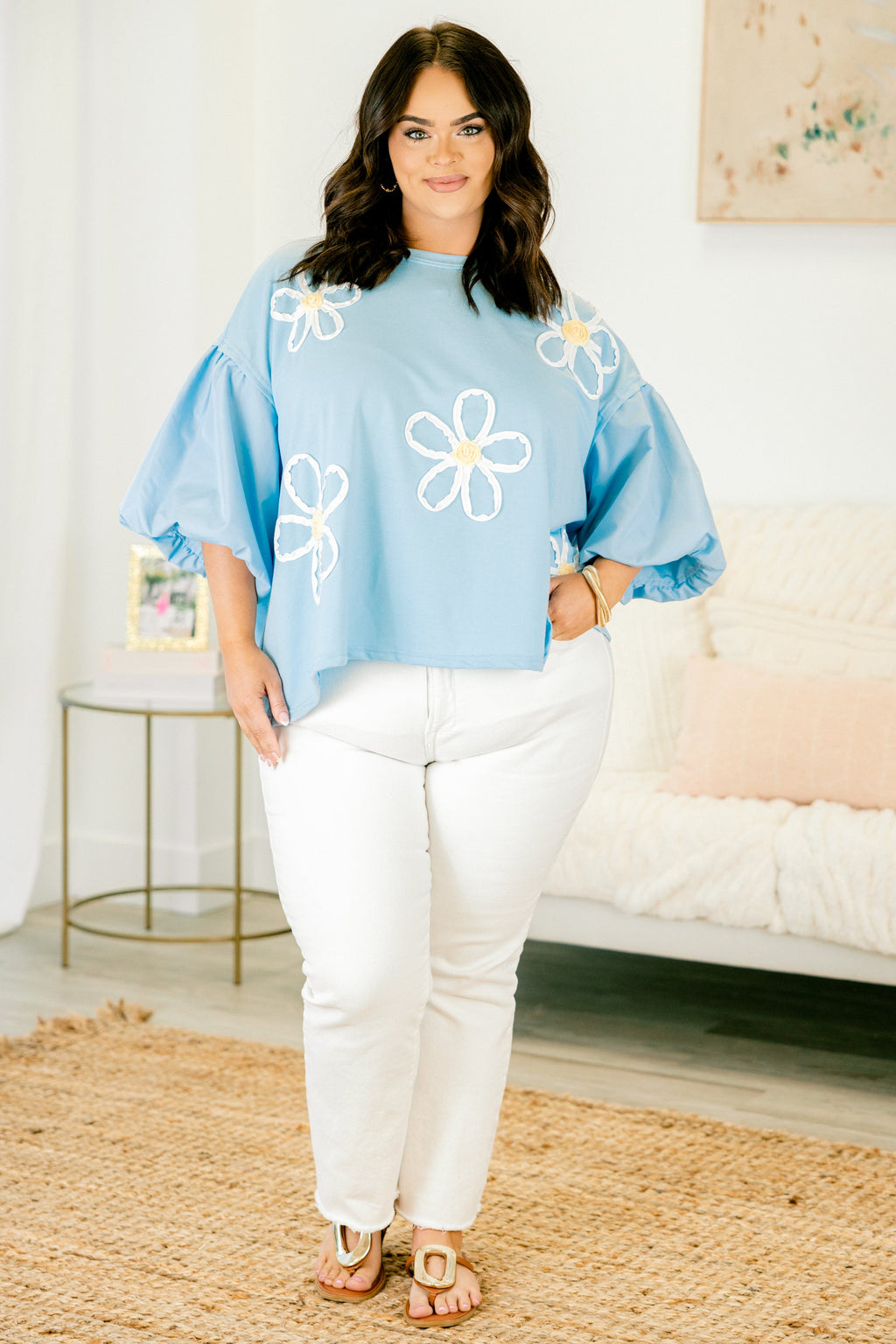 Happy And Alive Top, Blue