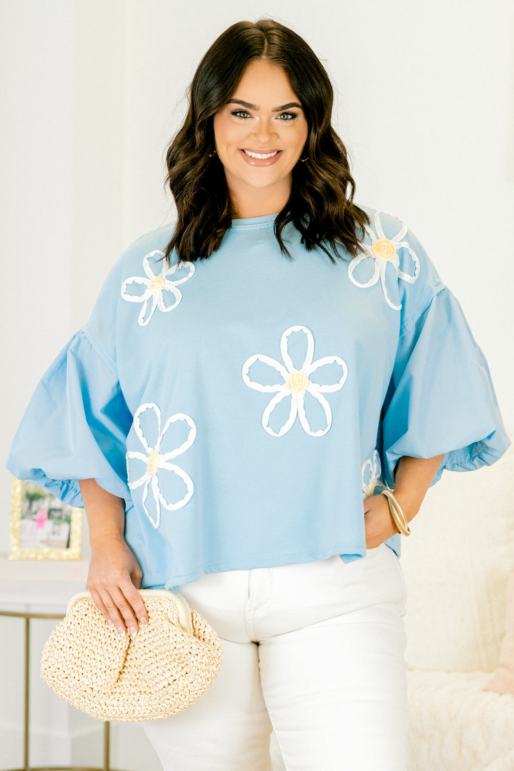 Happy And Alive Top, Blue