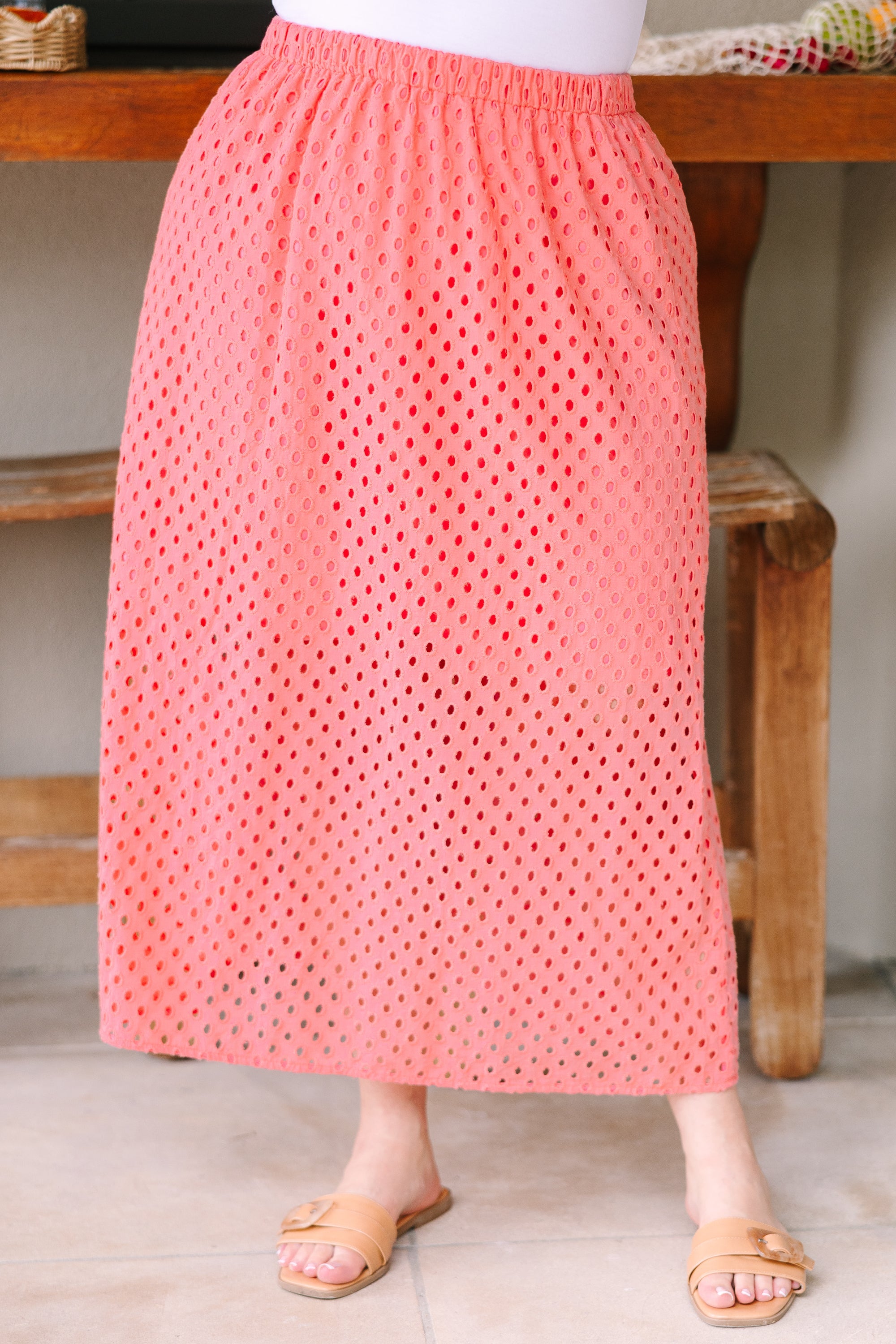 Happy Beginnings Skirt, Coral
