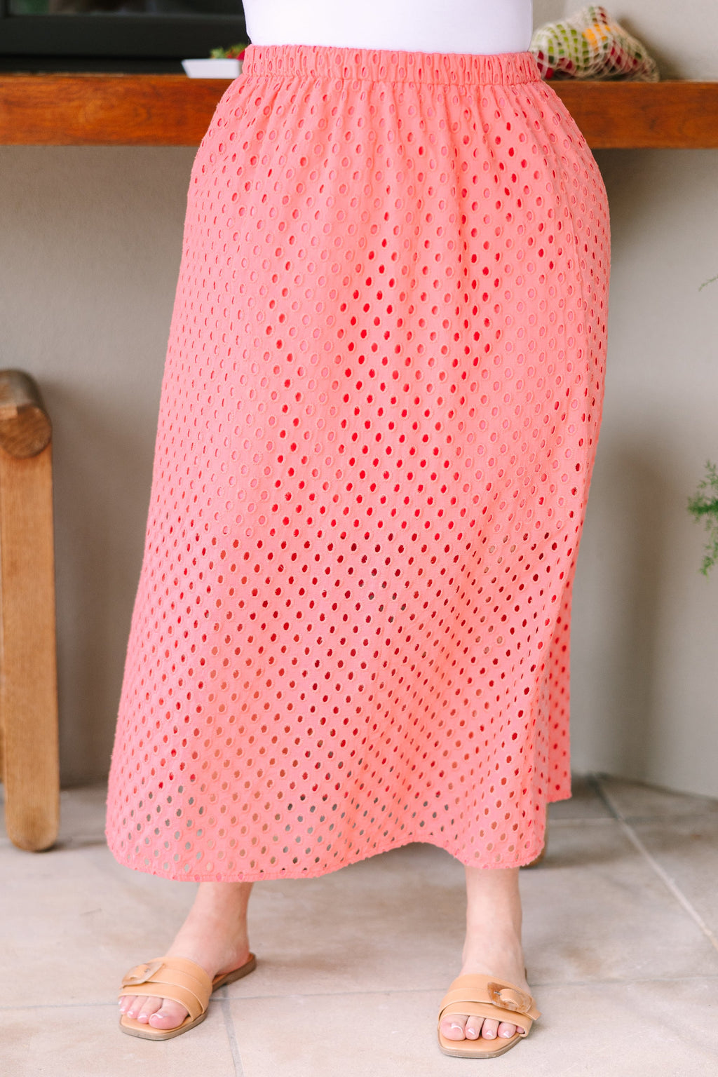 Happy Beginnings Skirt, Coral