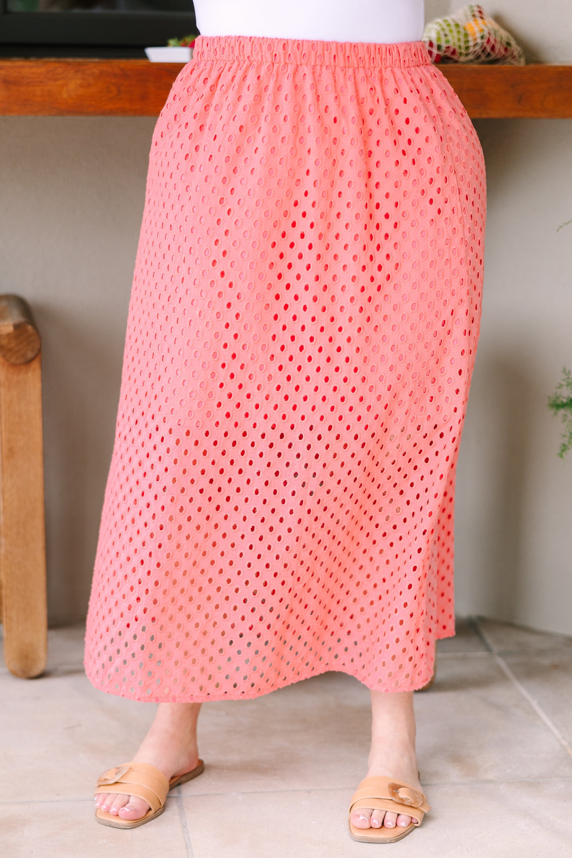 Happy Beginnings Skirt, Coral