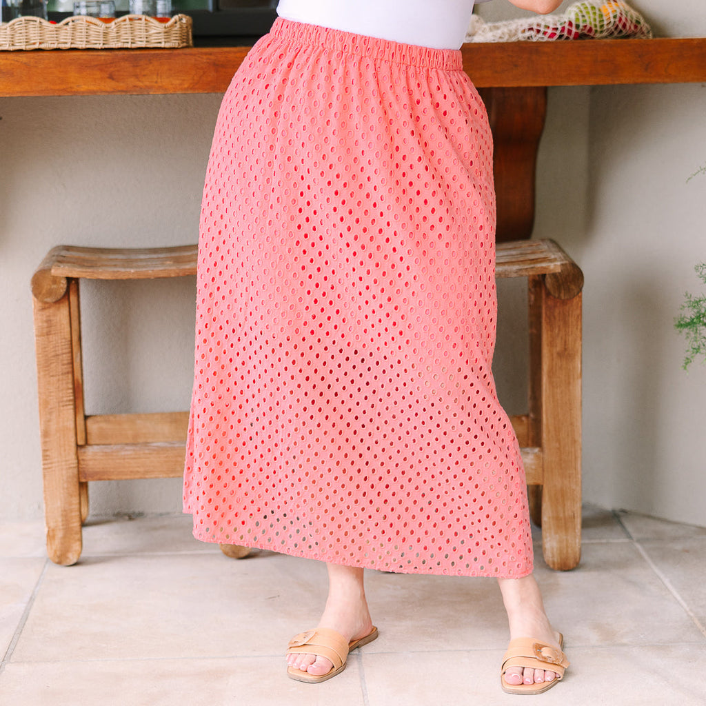 Happy Beginnings Skirt, Coral