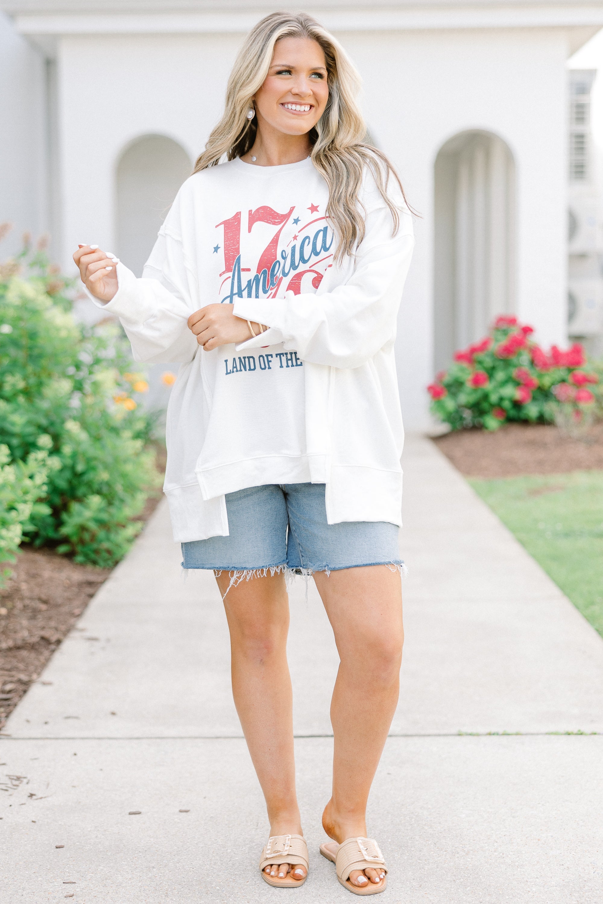 Happy Birthday USA Comfy Crew, Ivory