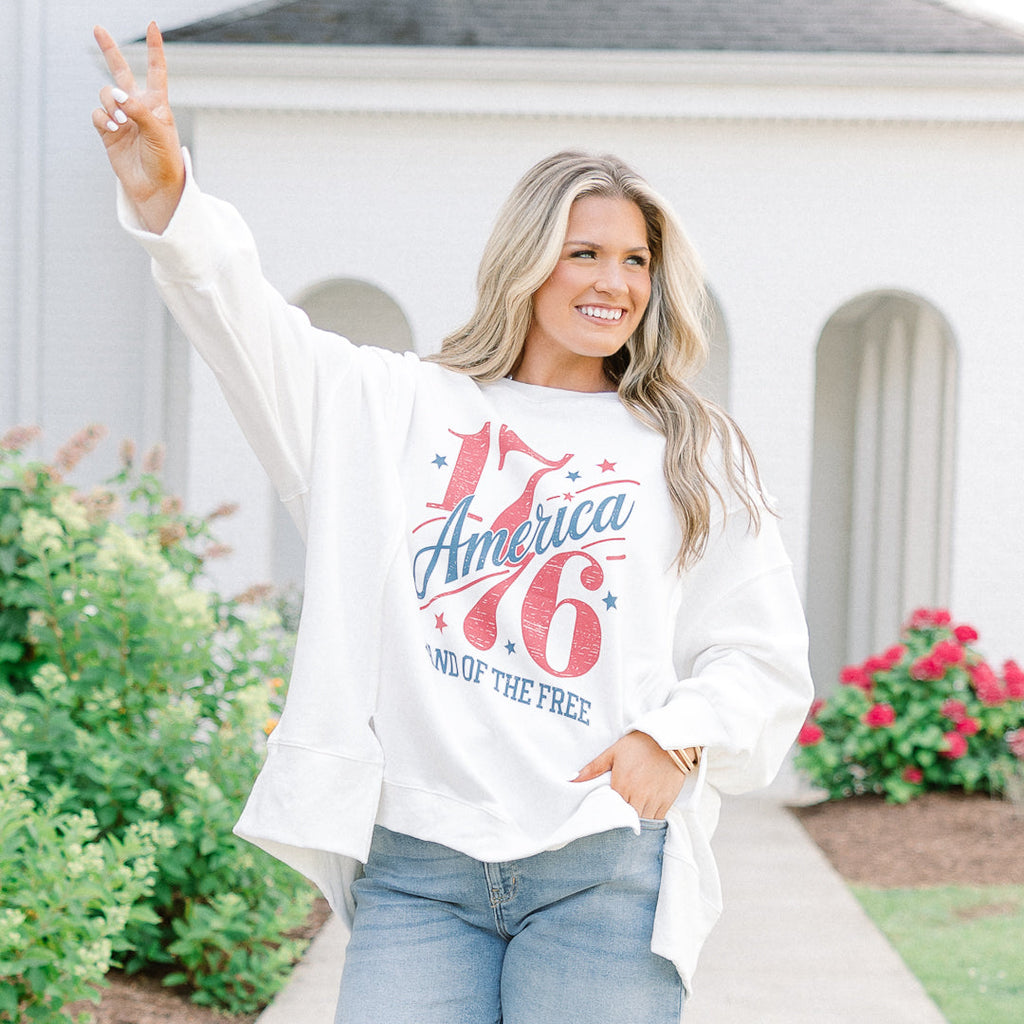 Happy Birthday USA Comfy Crew, Ivory