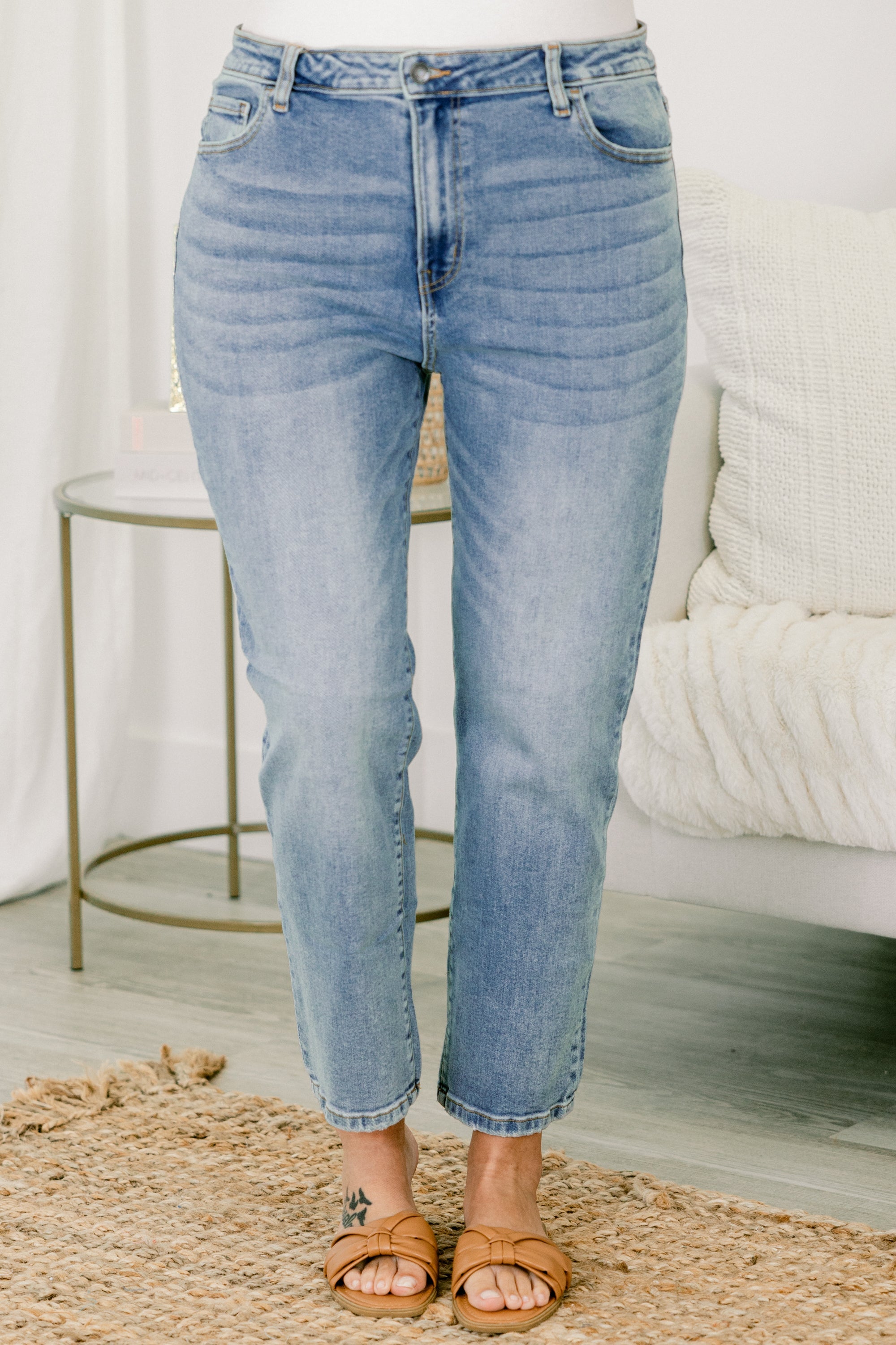 Happy Is Beautiful Jeans, Medium Wash