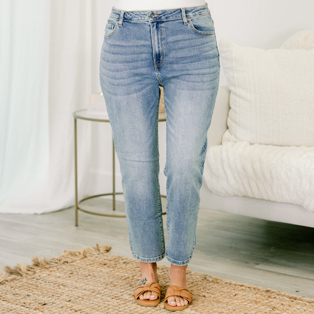 Happy Is Beautiful Jeans, Medium Wash