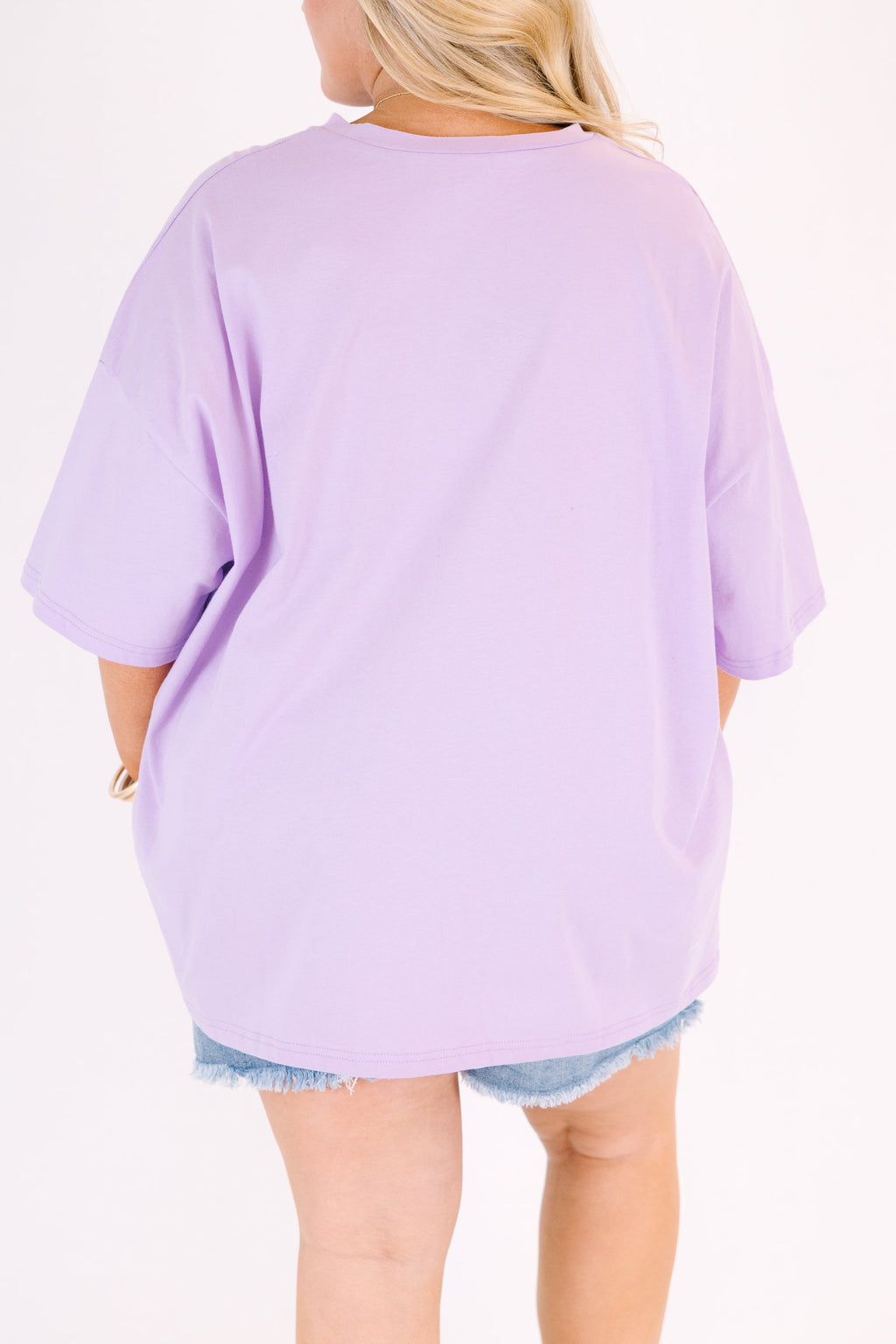 Happy Mom Club Boyfriend Tee, Lilac