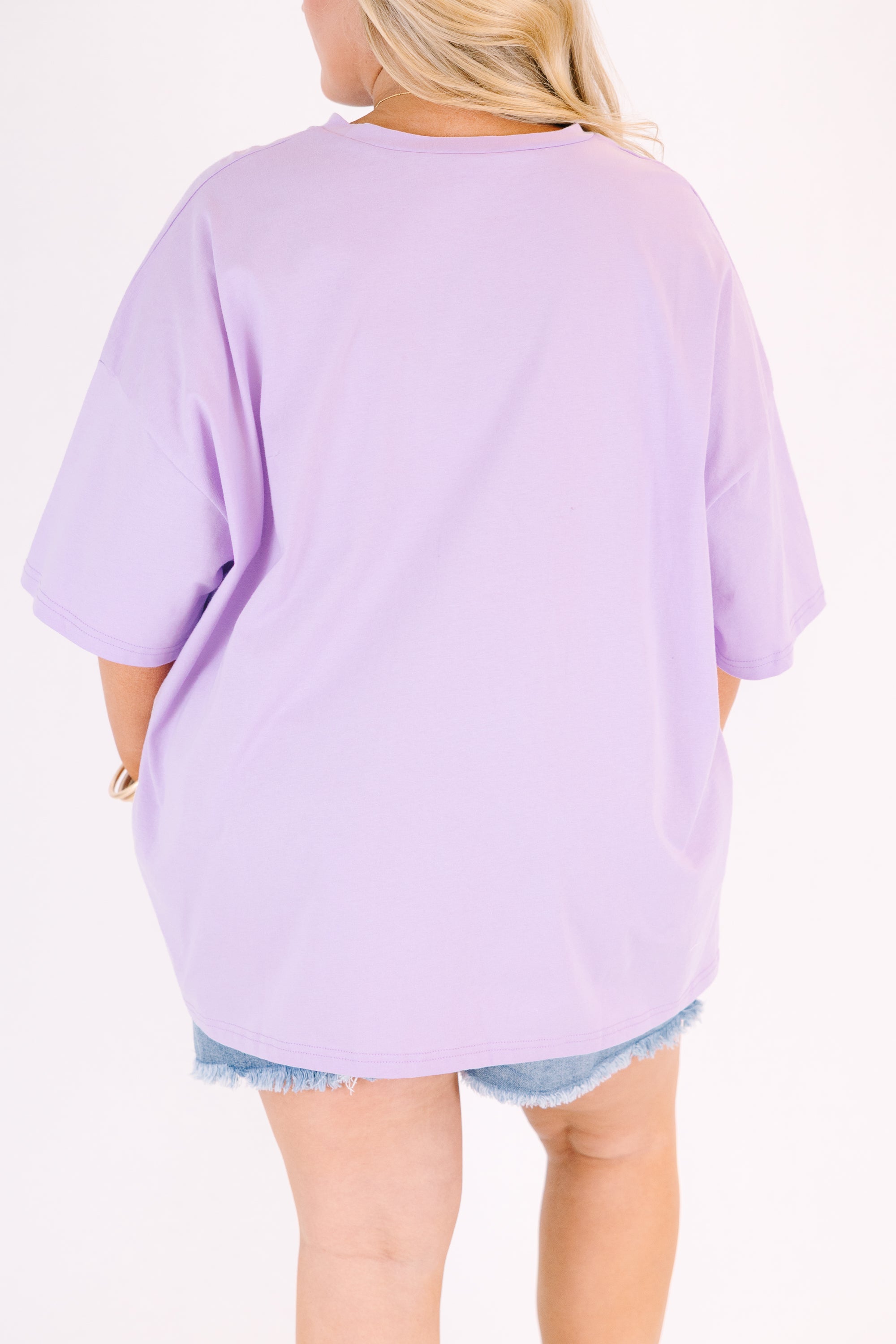 Happy Mom Club Boyfriend Tee, Lilac