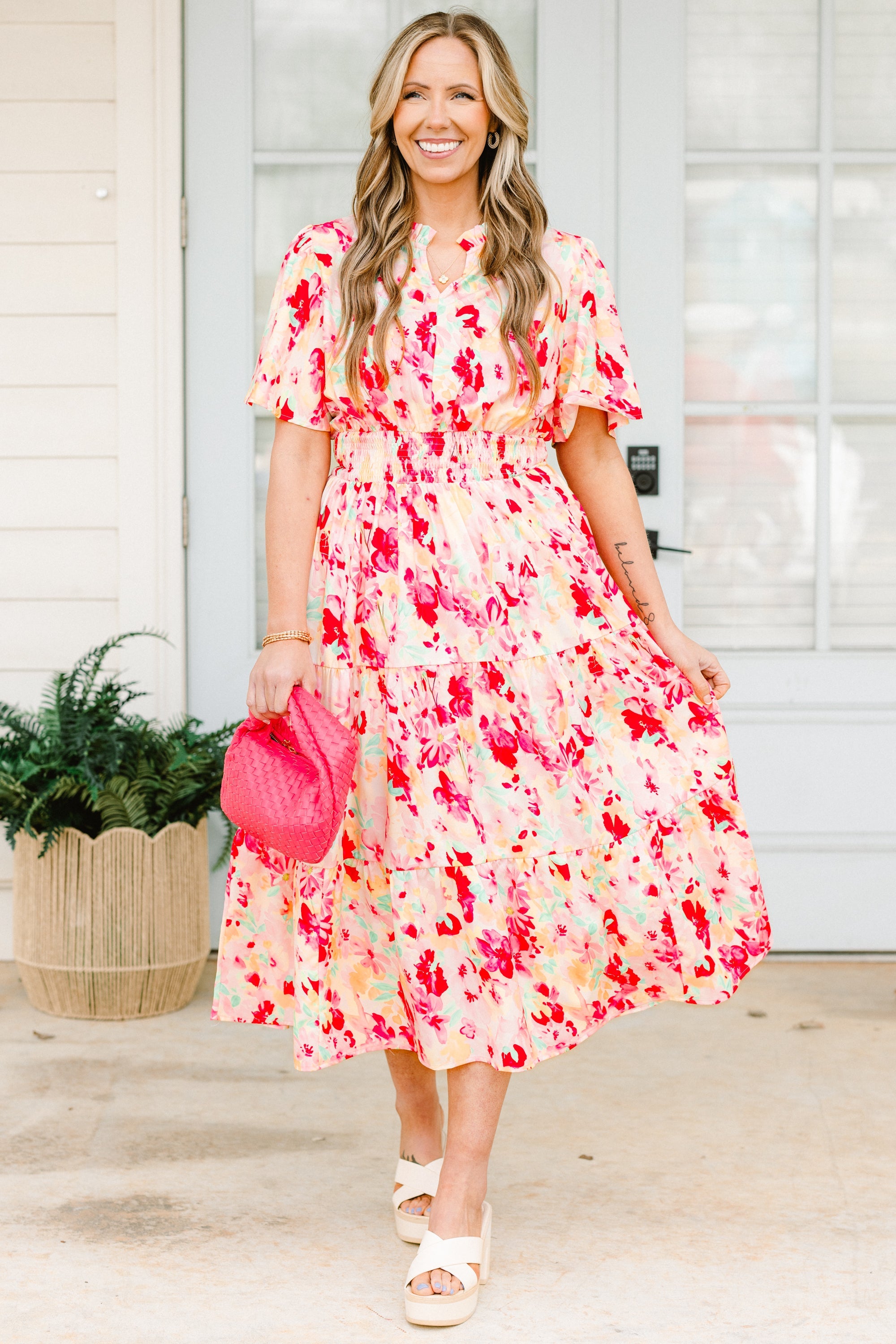 Happy To Be Me Dress, Pink