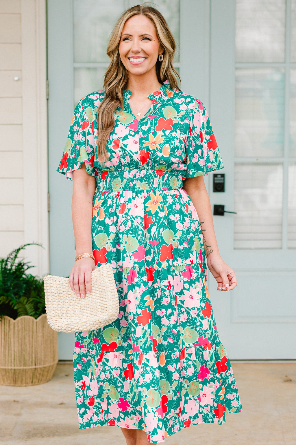 Happy To Be Me Dress, Teal