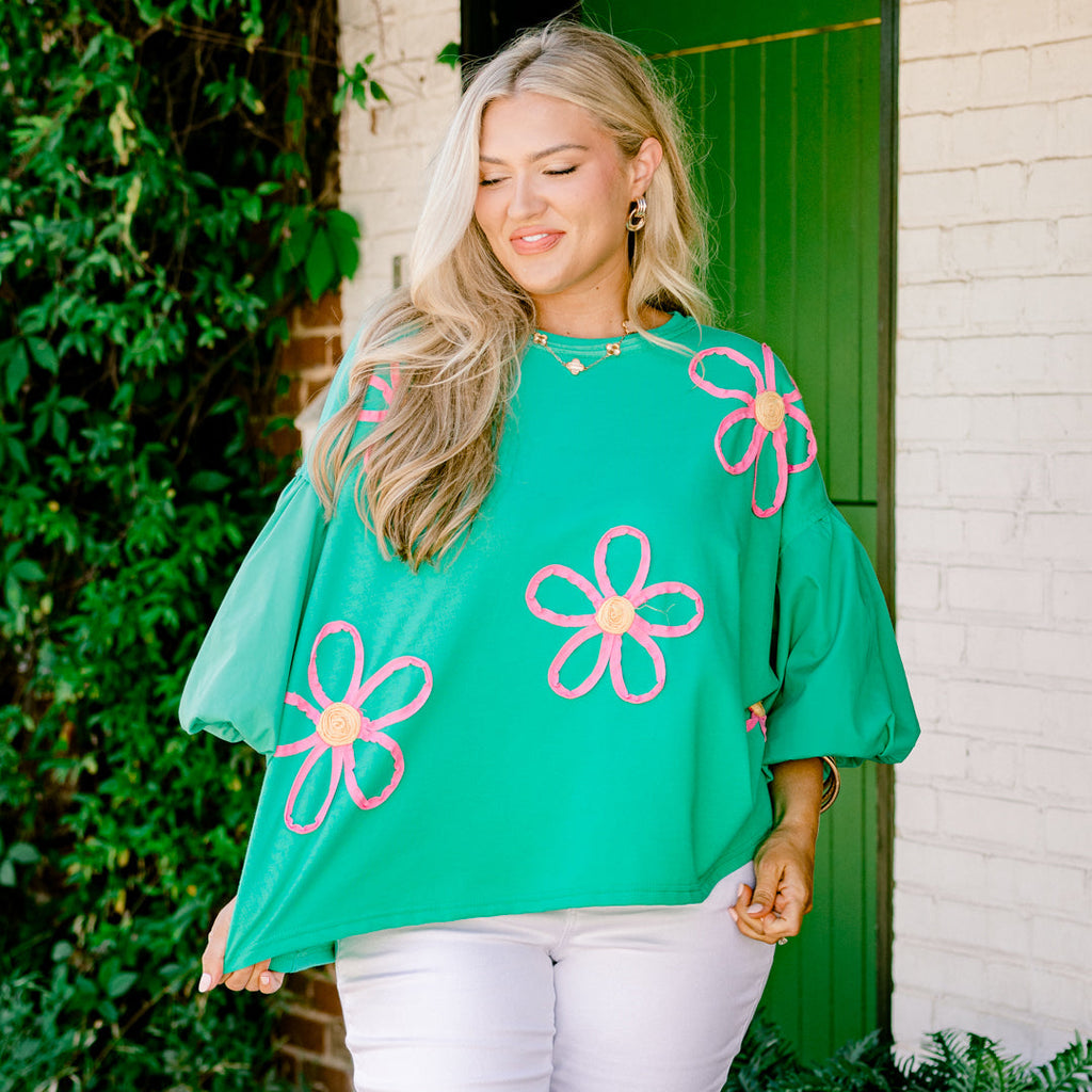 Happy And Alive Top, Green