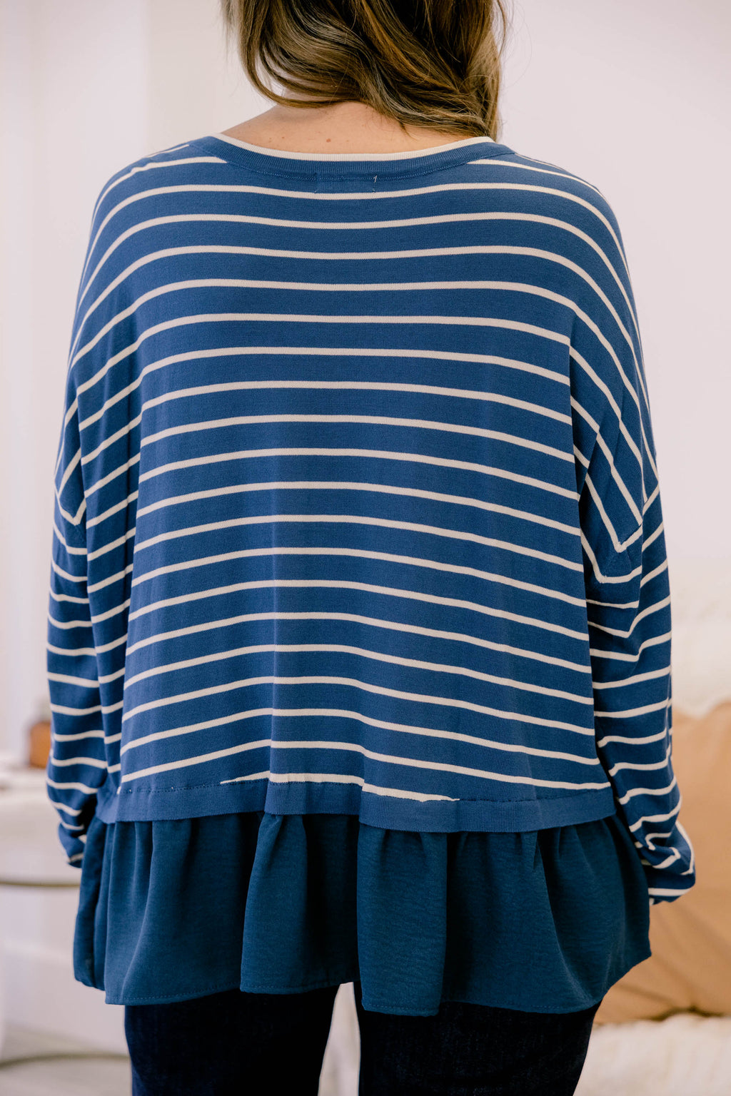 Hard At Work Top, Navy
