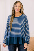 Hard At Work Top, Navy