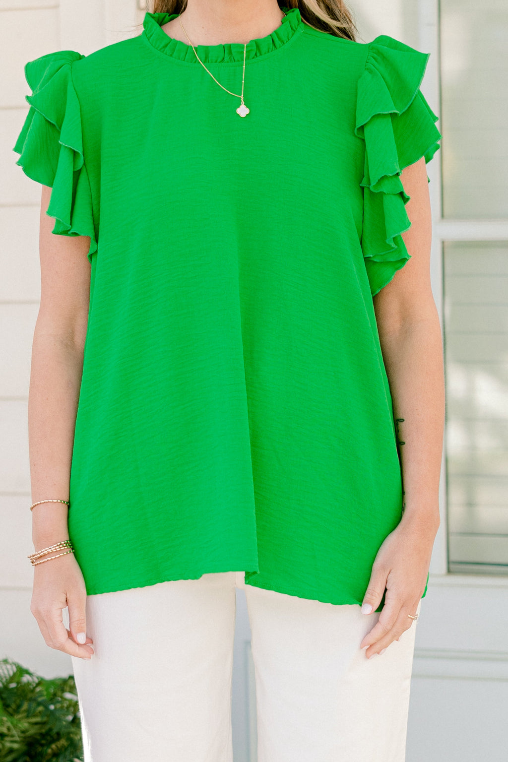 Hardly Working Top, Green