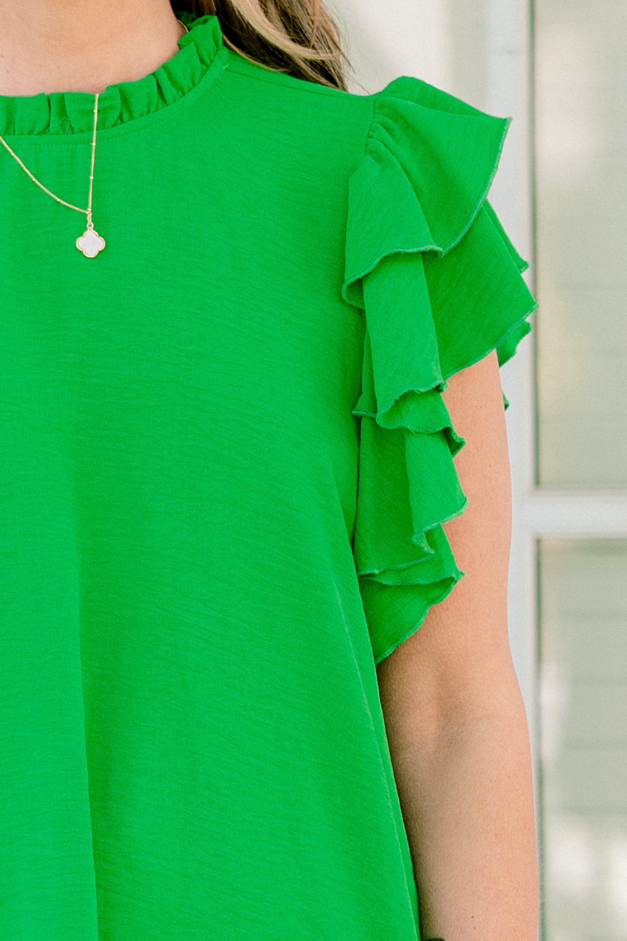 Hardly Working Top, Green