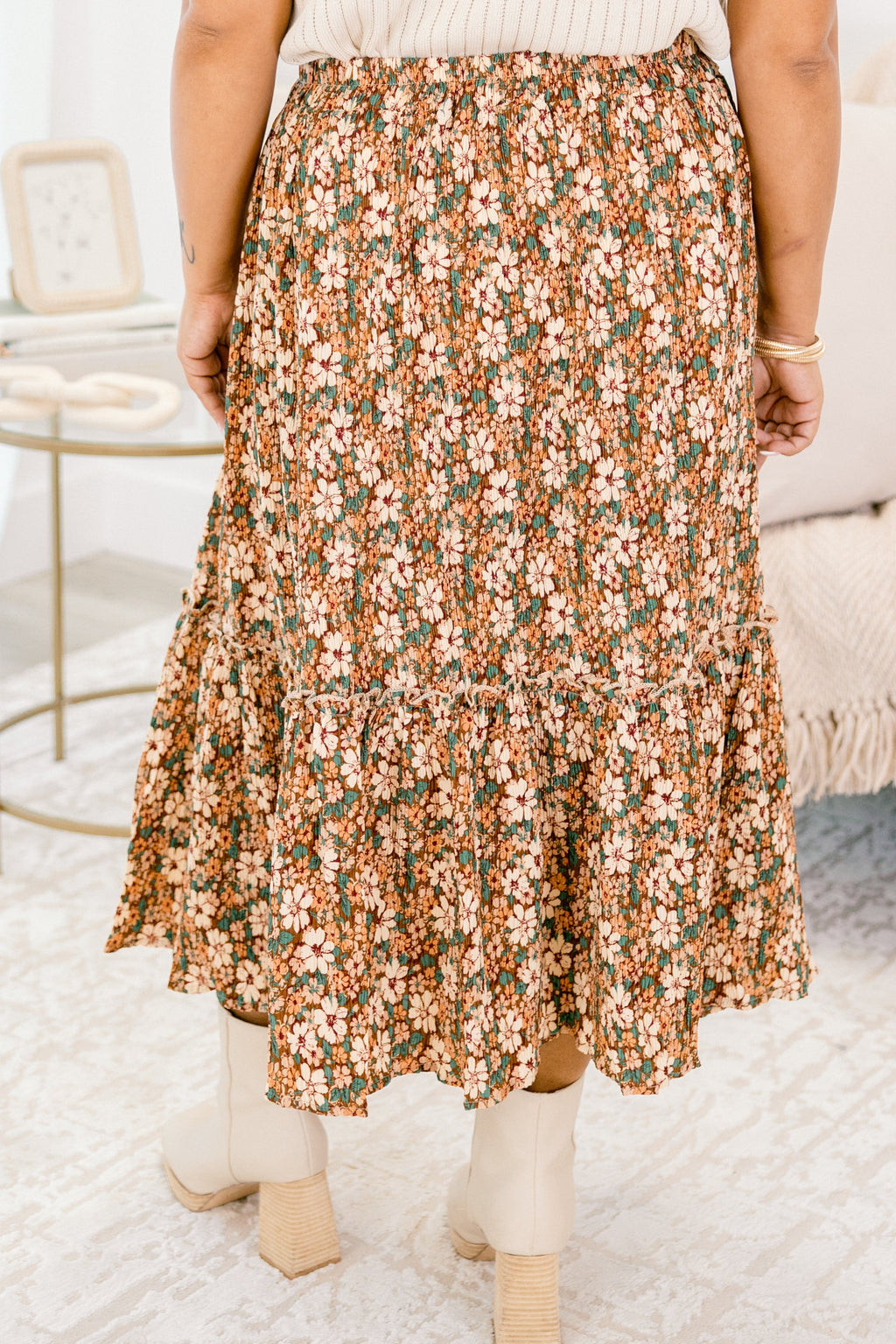 Hazy Sunday Mornings Skirt, Brown