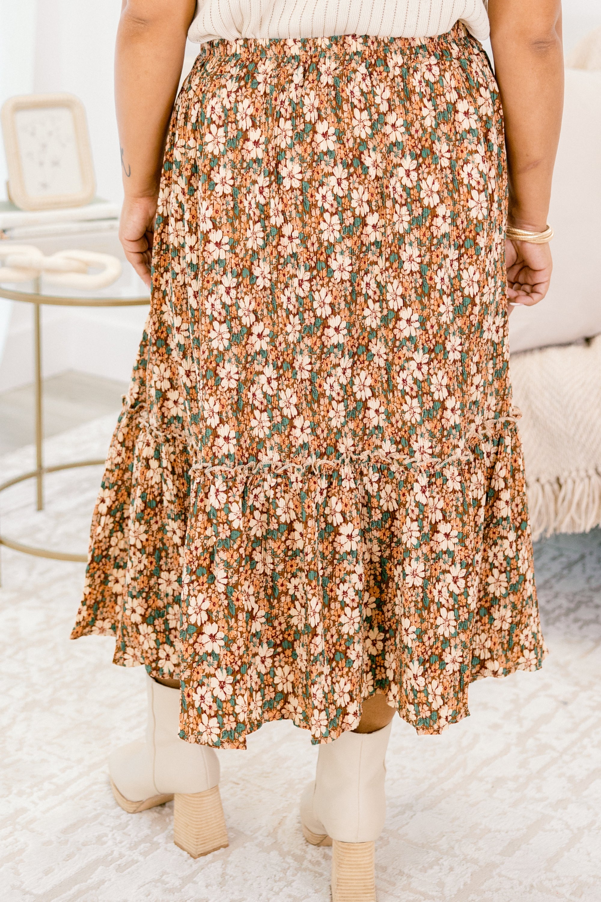 Hazy Sunday Mornings Skirt, Brown