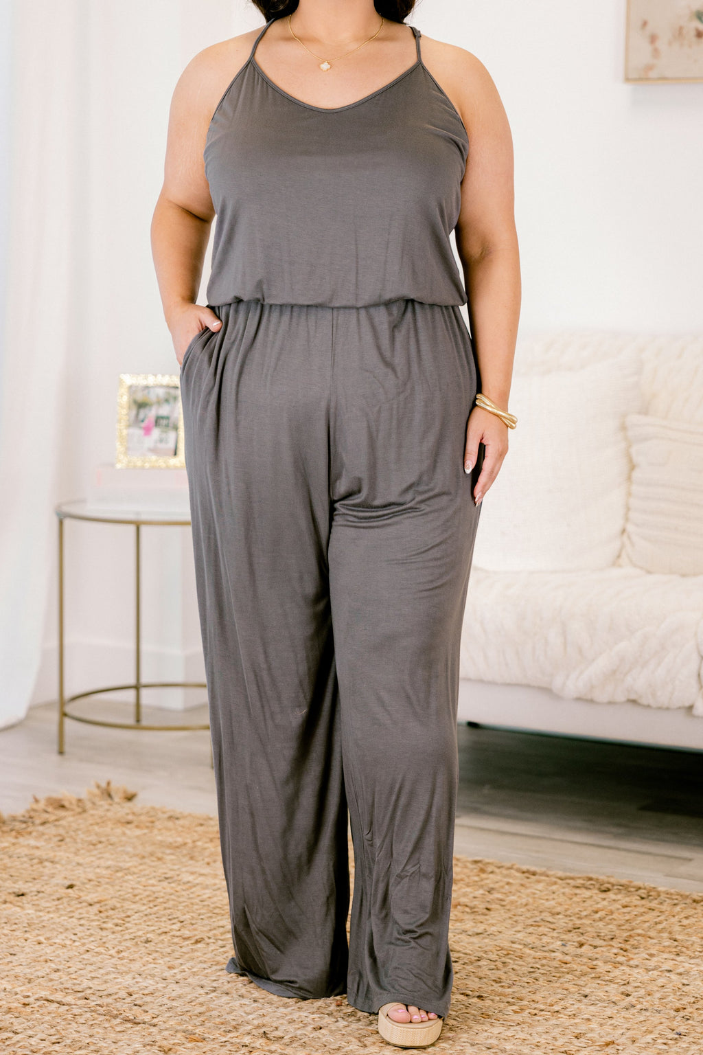 Head To Toe Jumpsuit, Charcoal
