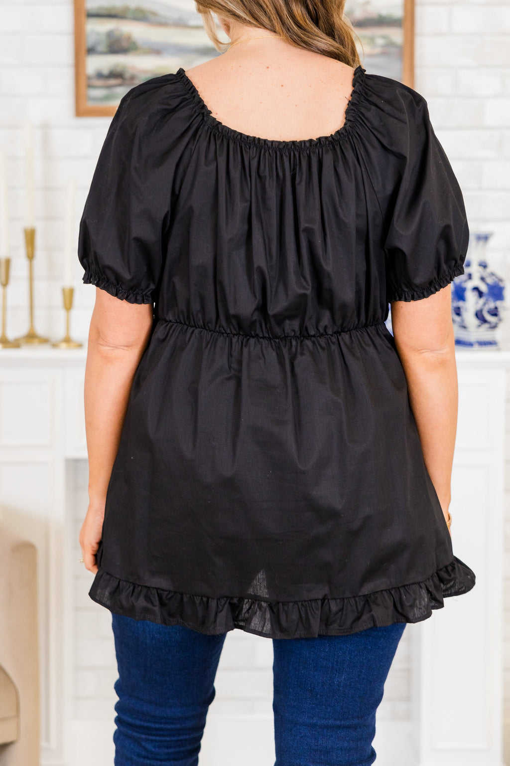 Heart A Blaze Top, Black